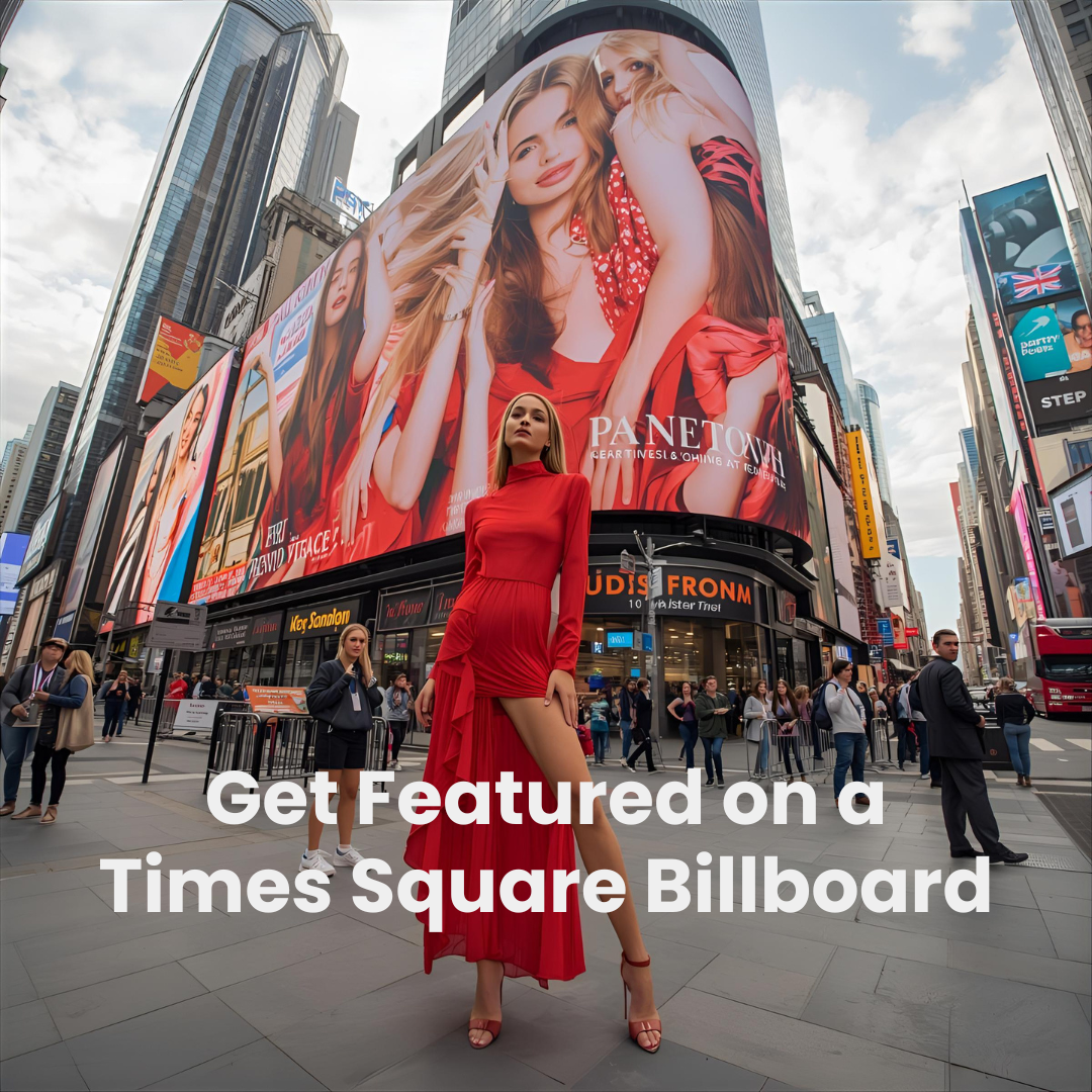 Get Featured on a Times Square Billboard (Guaranteed) (Includes Text)