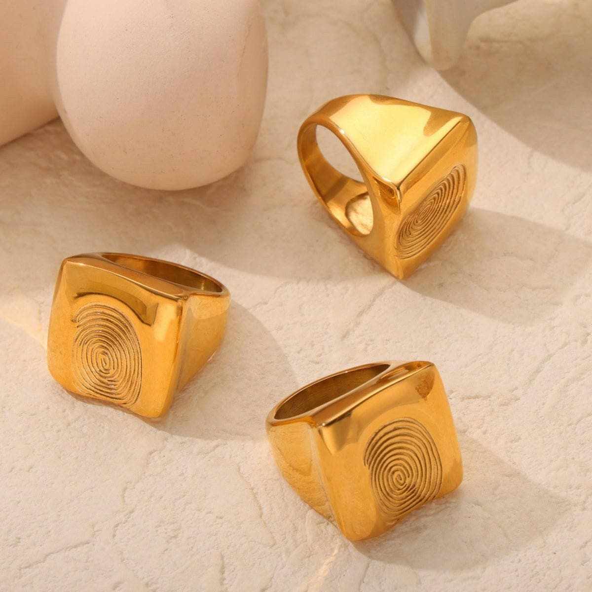 T-Shirts Trendsi just arrived - Titanium steel fingerprint ring