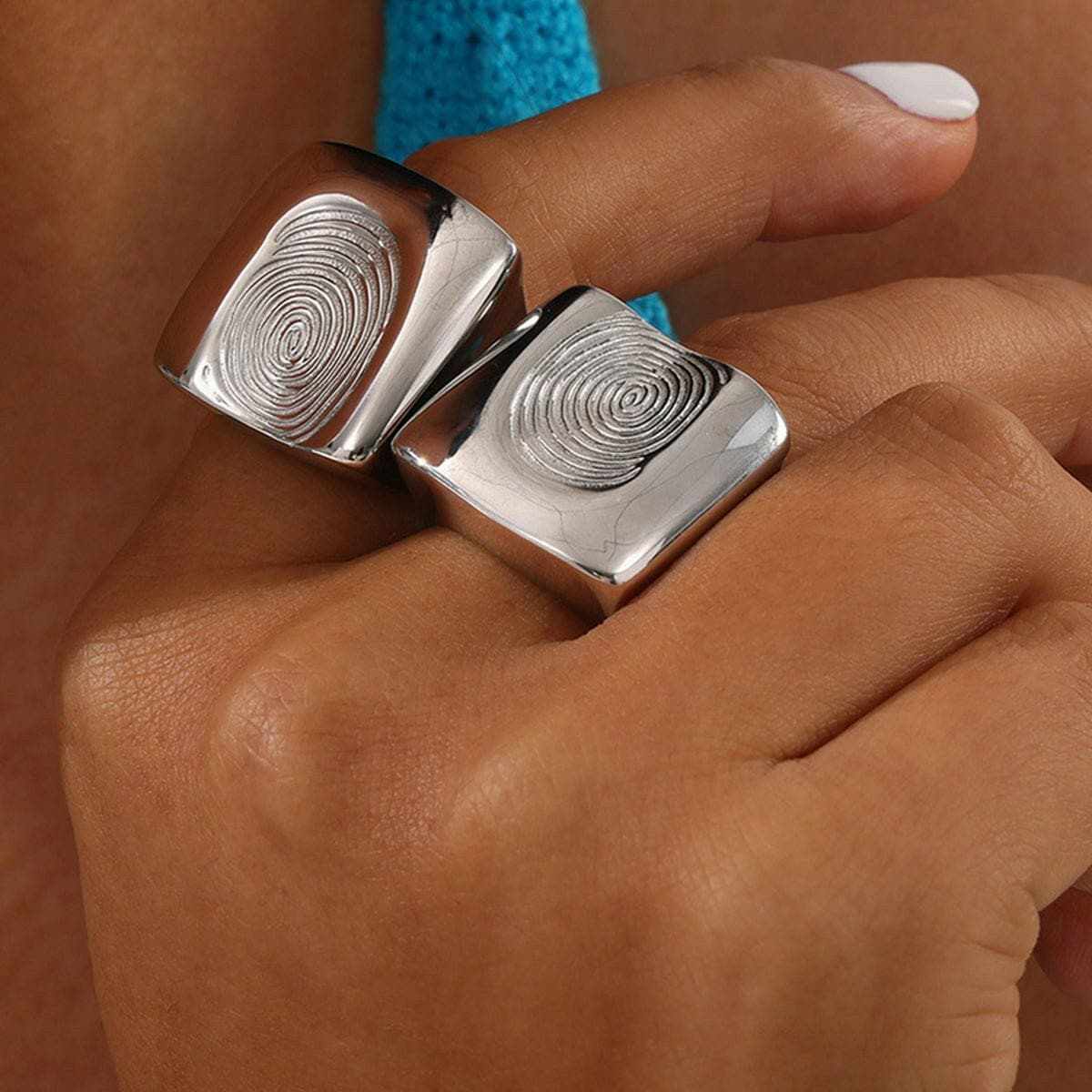 T-Shirts Trendsi just arrived - Titanium steel fingerprint ring