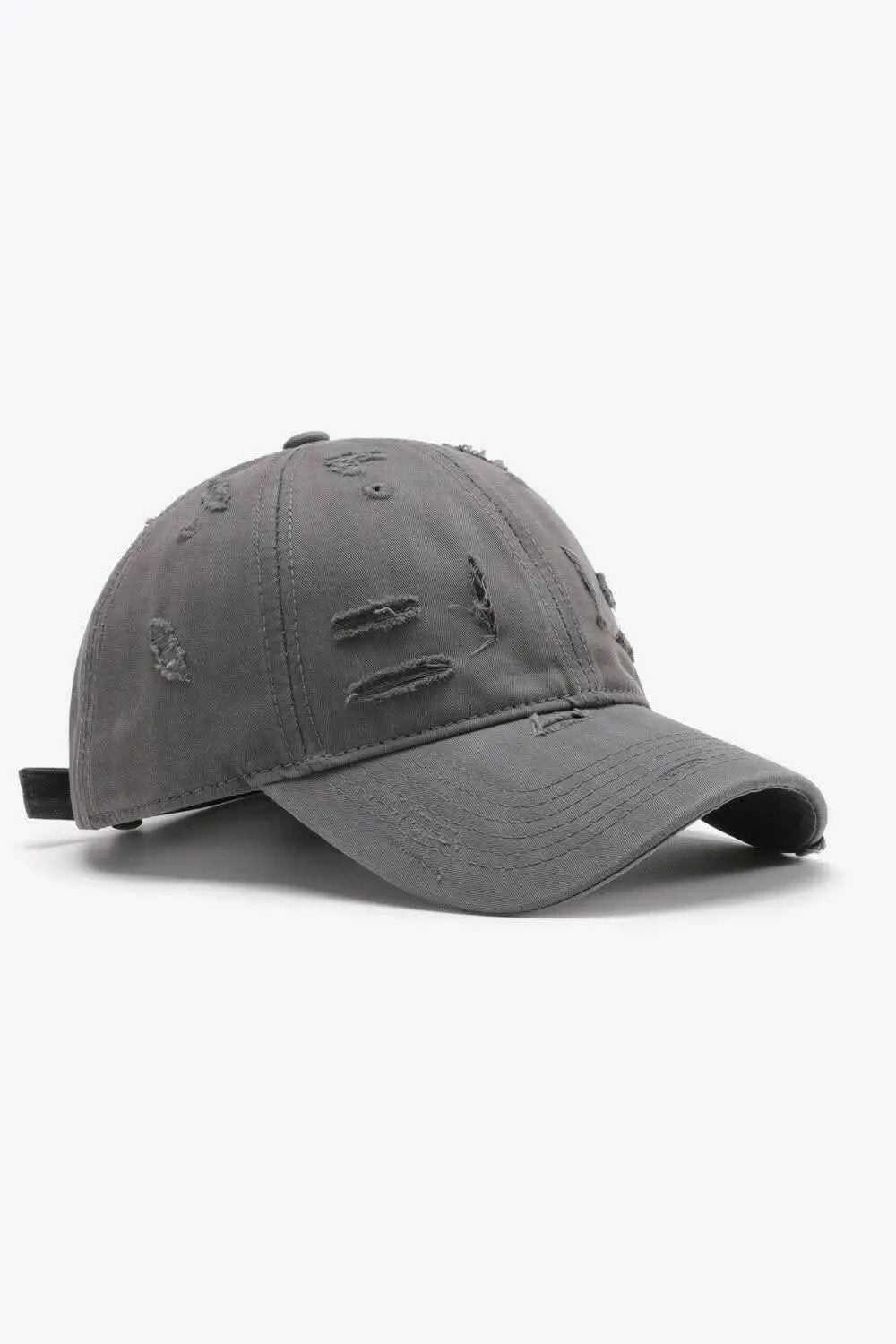 Trendsi Distressed Baseball Cap Adjustable Cotton — Vintage Style