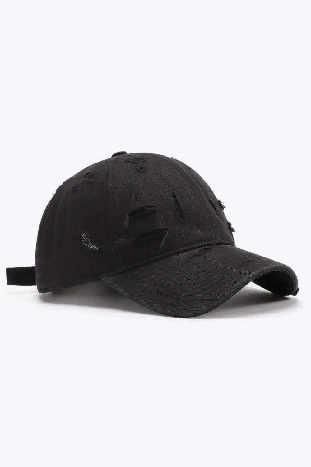 Trendsi Distressed Baseball Cap Adjustable Cotton — Vintage Style