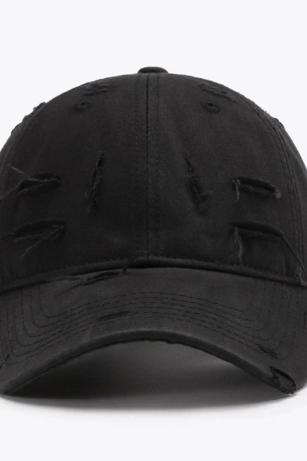 Trendsi Distressed Baseball Cap Adjustable Cotton — Vintage Style