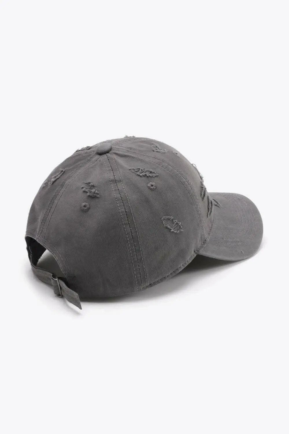 Trendsi Distressed Baseball Cap Adjustable Cotton — Vintage Style