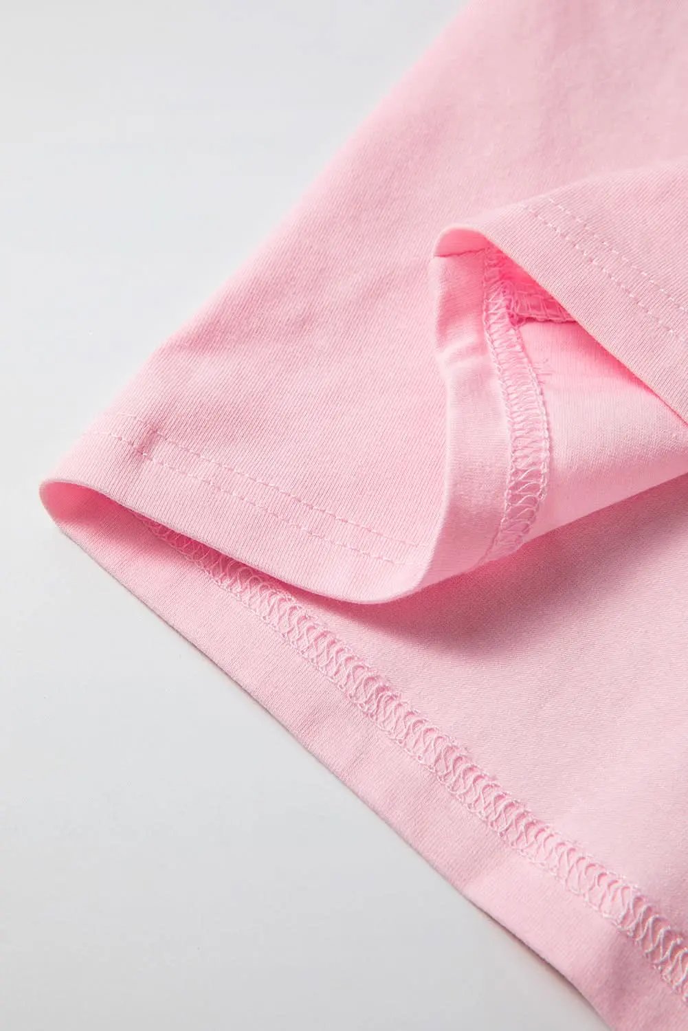 Love Salve Plus Size Long Sleeve Top Pink Colorblock — Casual Daily Wear