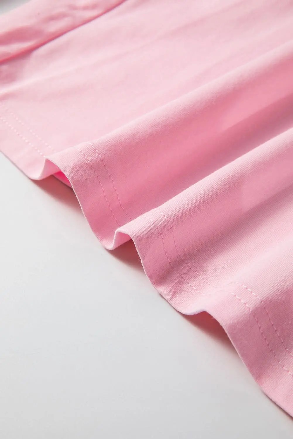 Love Salve Plus Size Long Sleeve Top Pink Colorblock — Casual Daily Wear