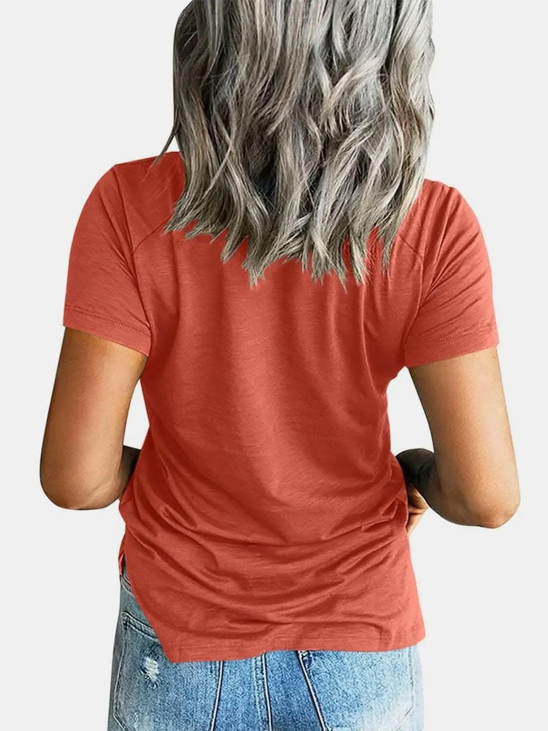 T-Shirts Trendsi just arrived - V-neck tee with pockets - comfy fit