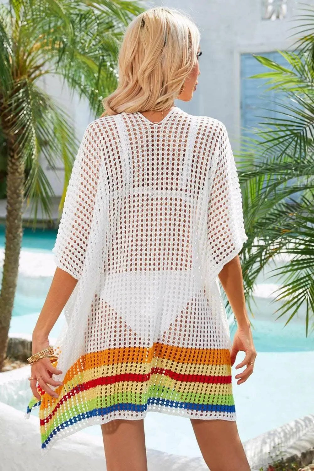 Crochet Beach Cover-Up | Trendsi Swimwear