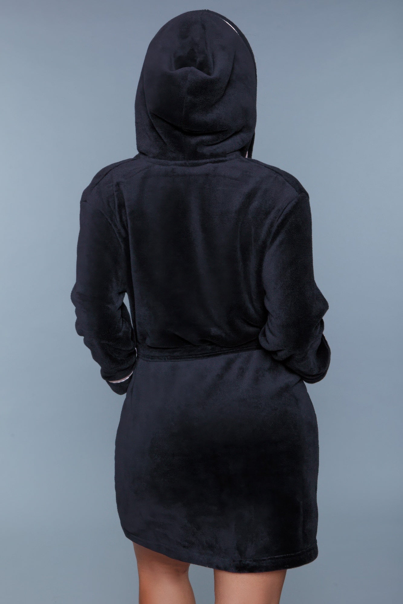Size 3XL Black Plush  Robe
