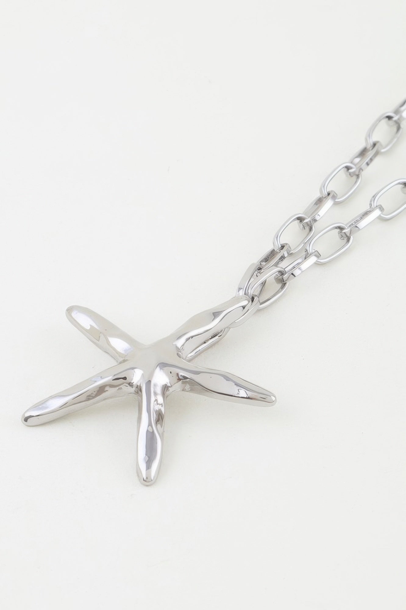 Shiny Starfish Link Chain Necklace