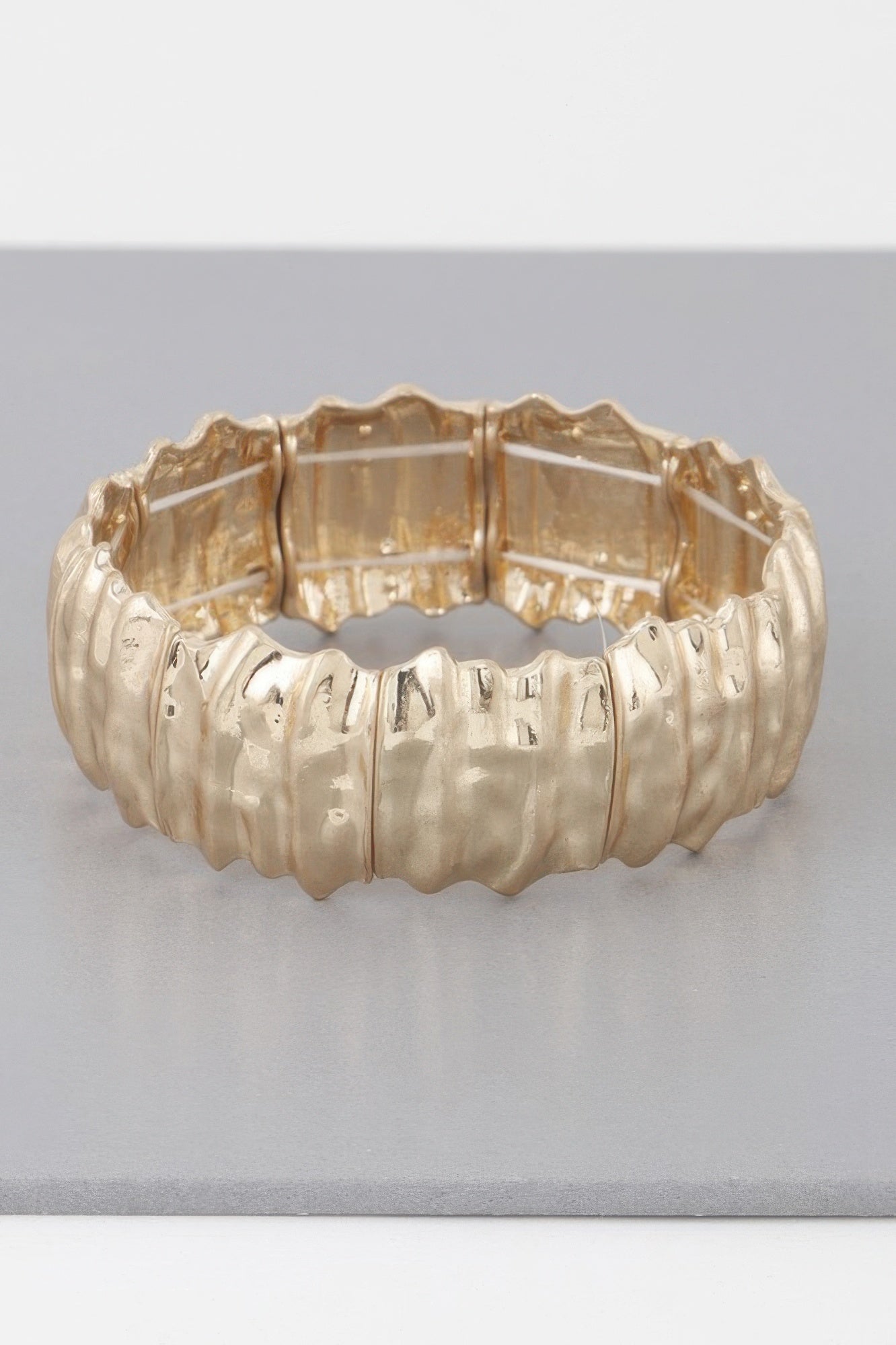 Multi Hammered Metal Bracelet
