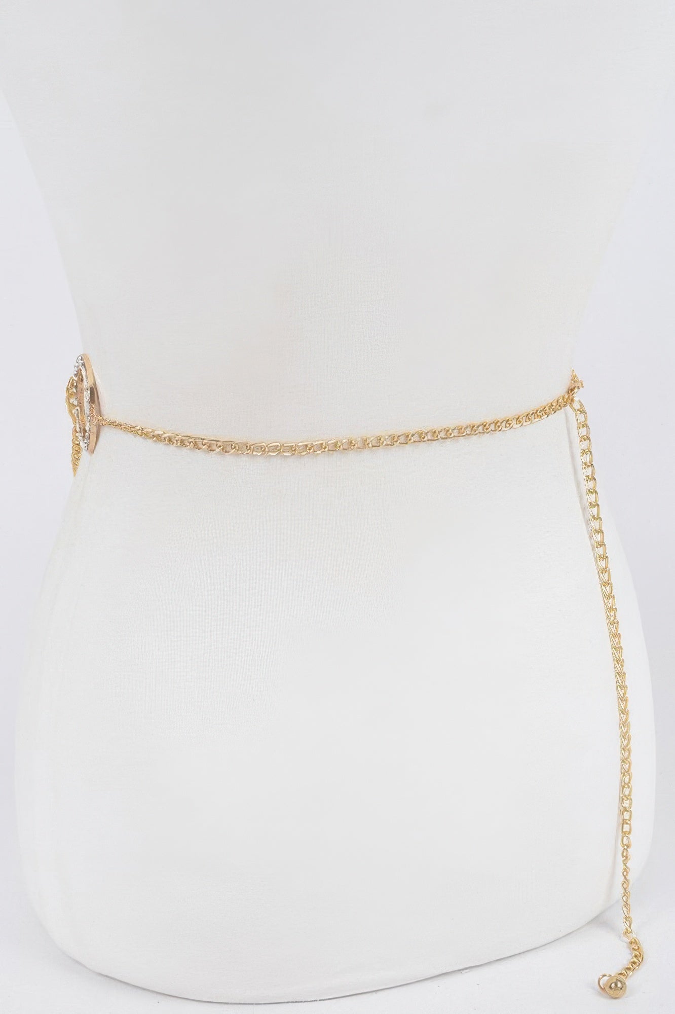 Chain Belt W/ Stone Ring