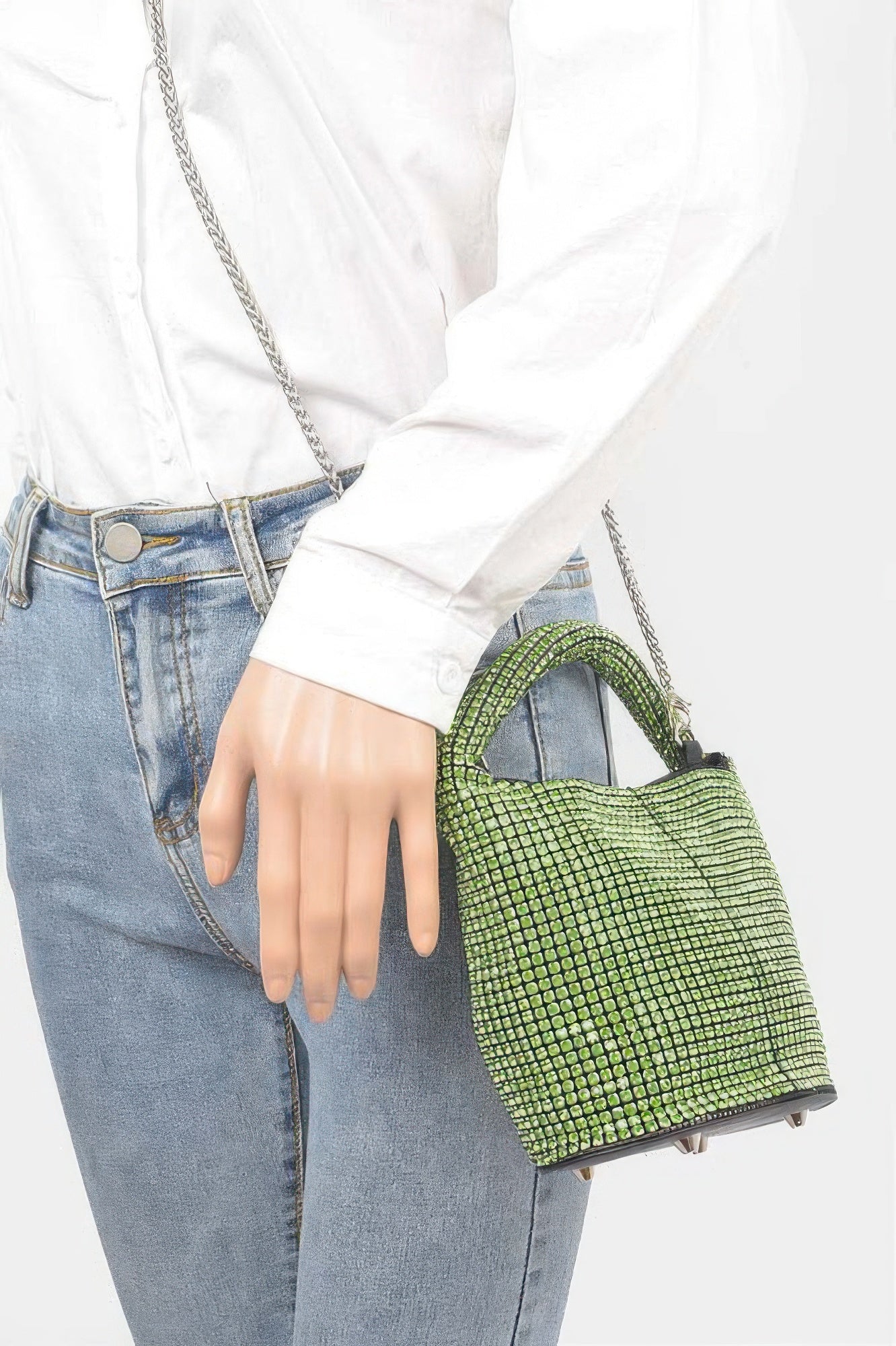 Oversized Stone Small Bucket Bag