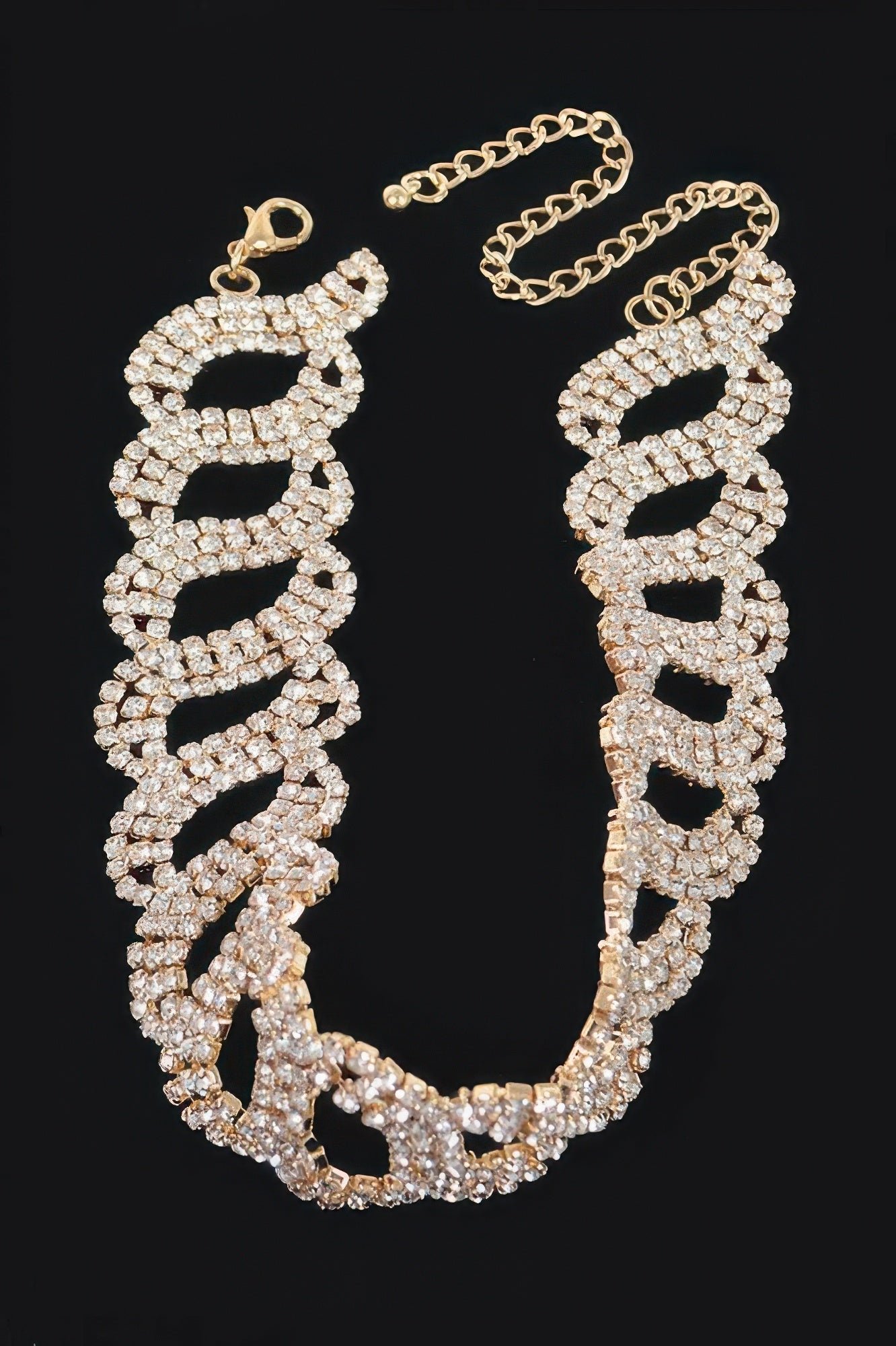 Rhinestone Chain Choker