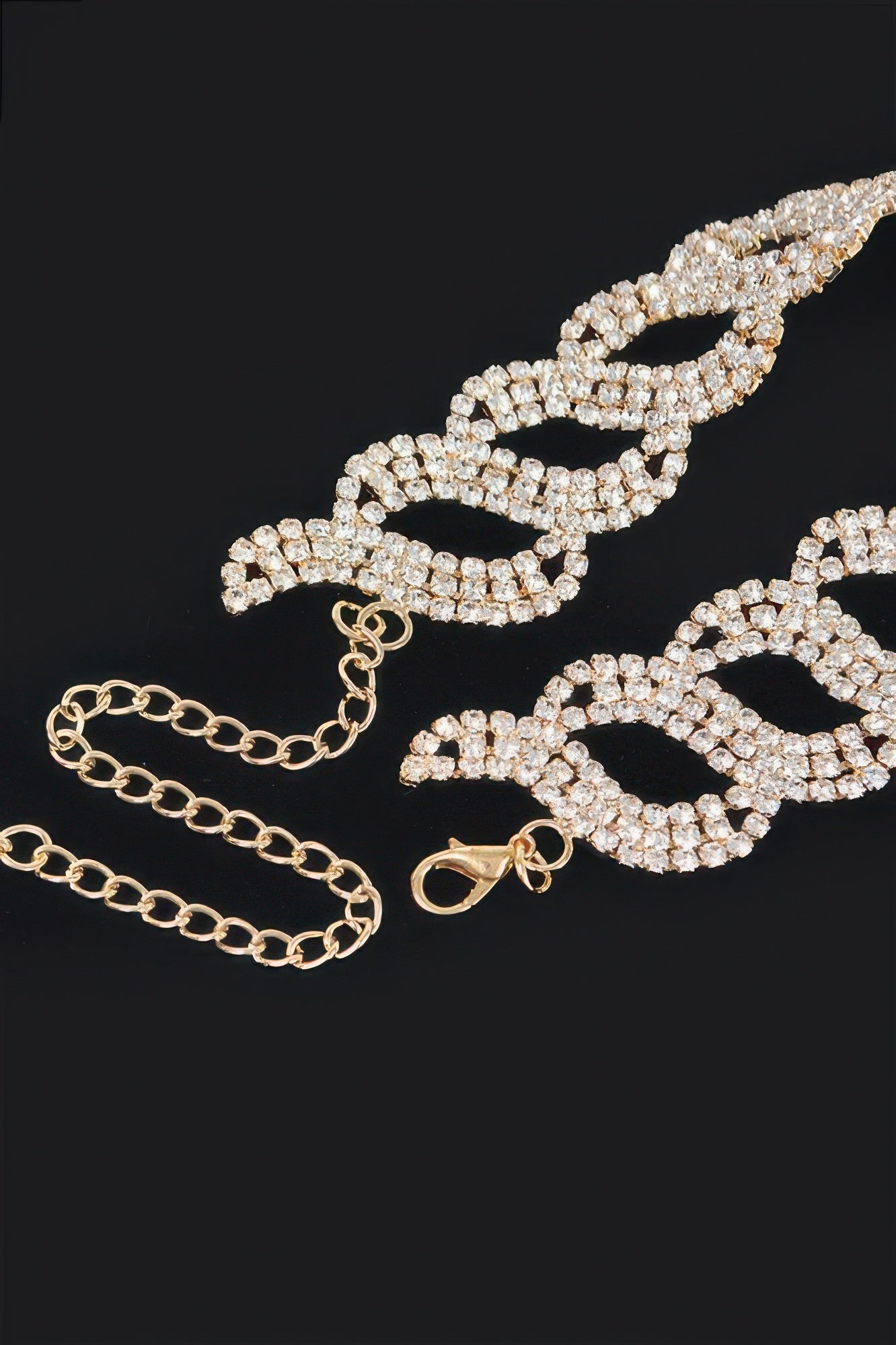 Rhinestone Chain Choker
