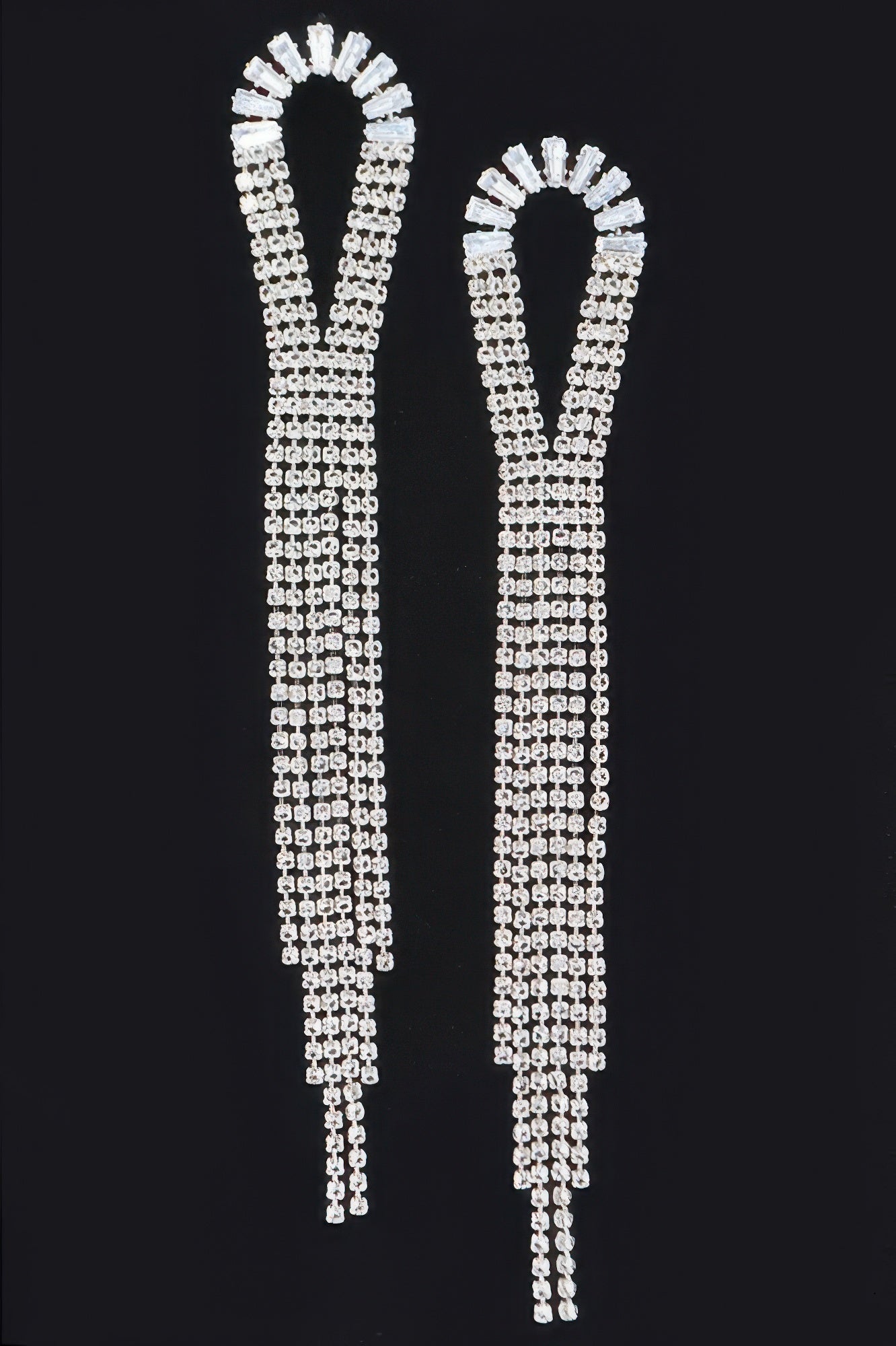 Cubic And Stone Fringe Earring