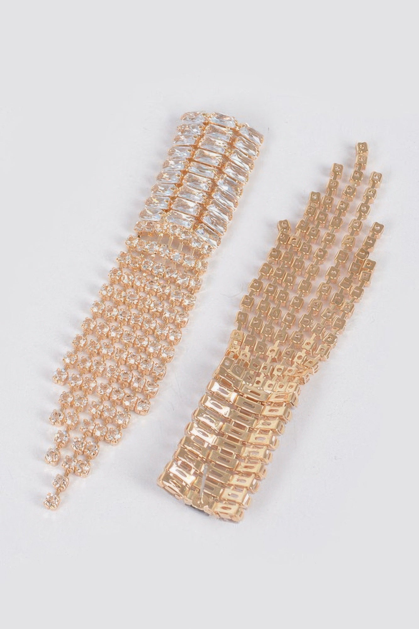 Cubic And Stone Fringe Earring