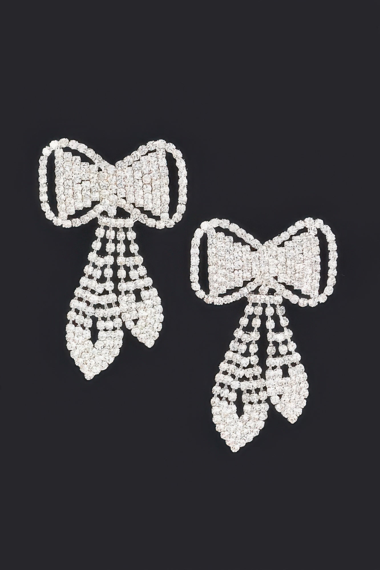 Rhinestone Bow Earring