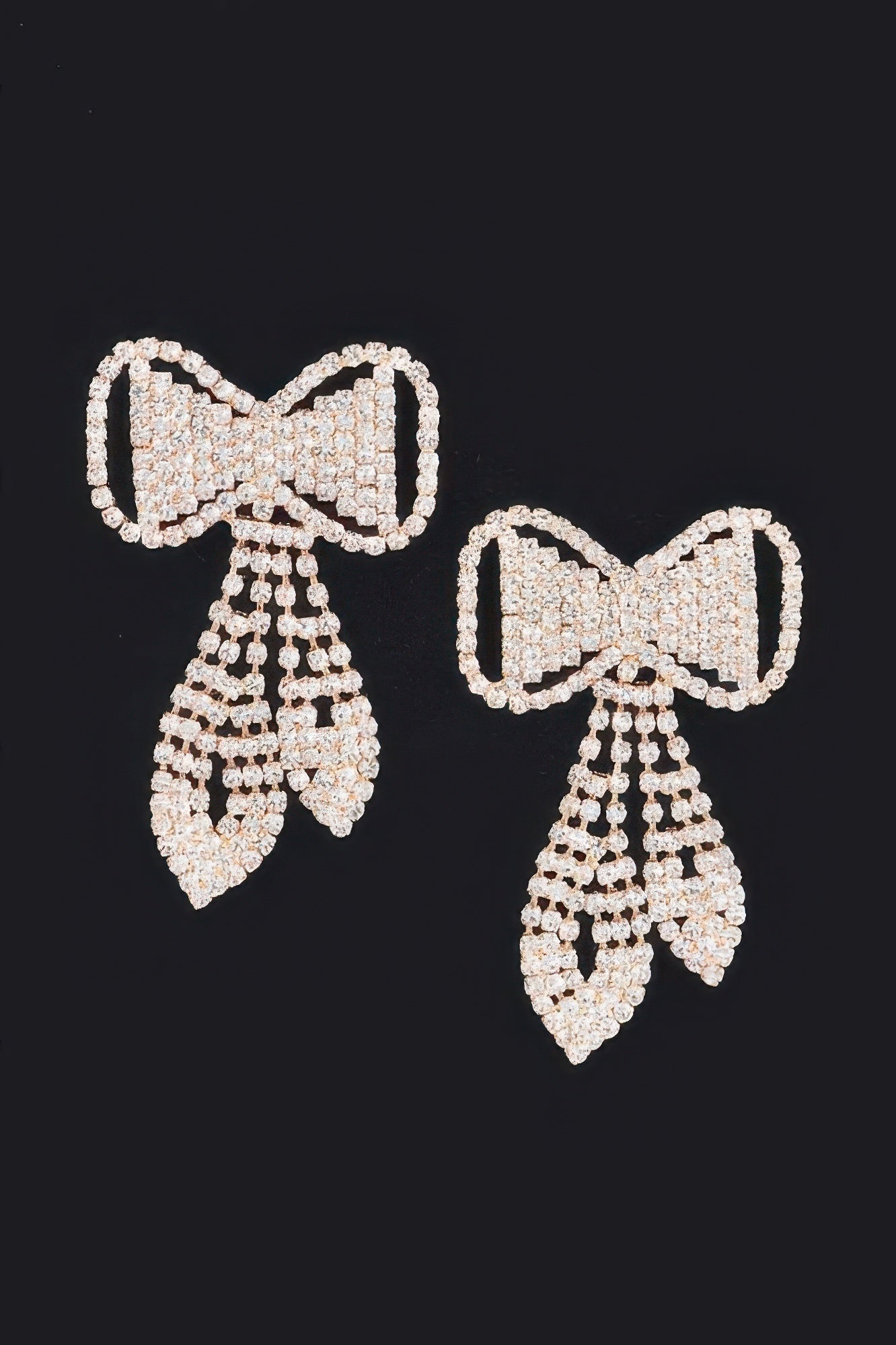 Rhinestone Bow Earring