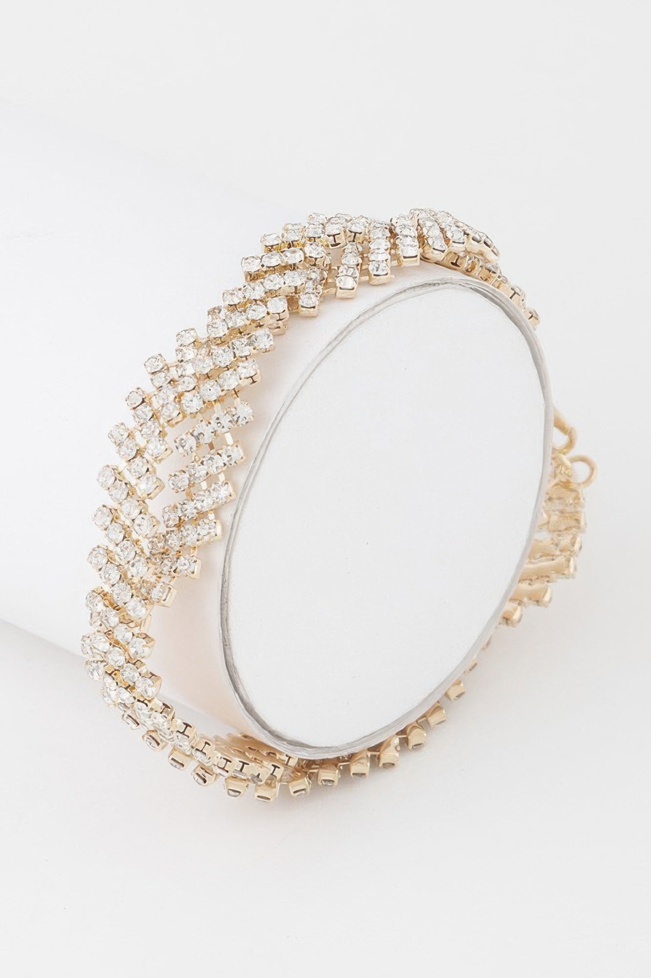 Twisted Rhinestone Bracelet