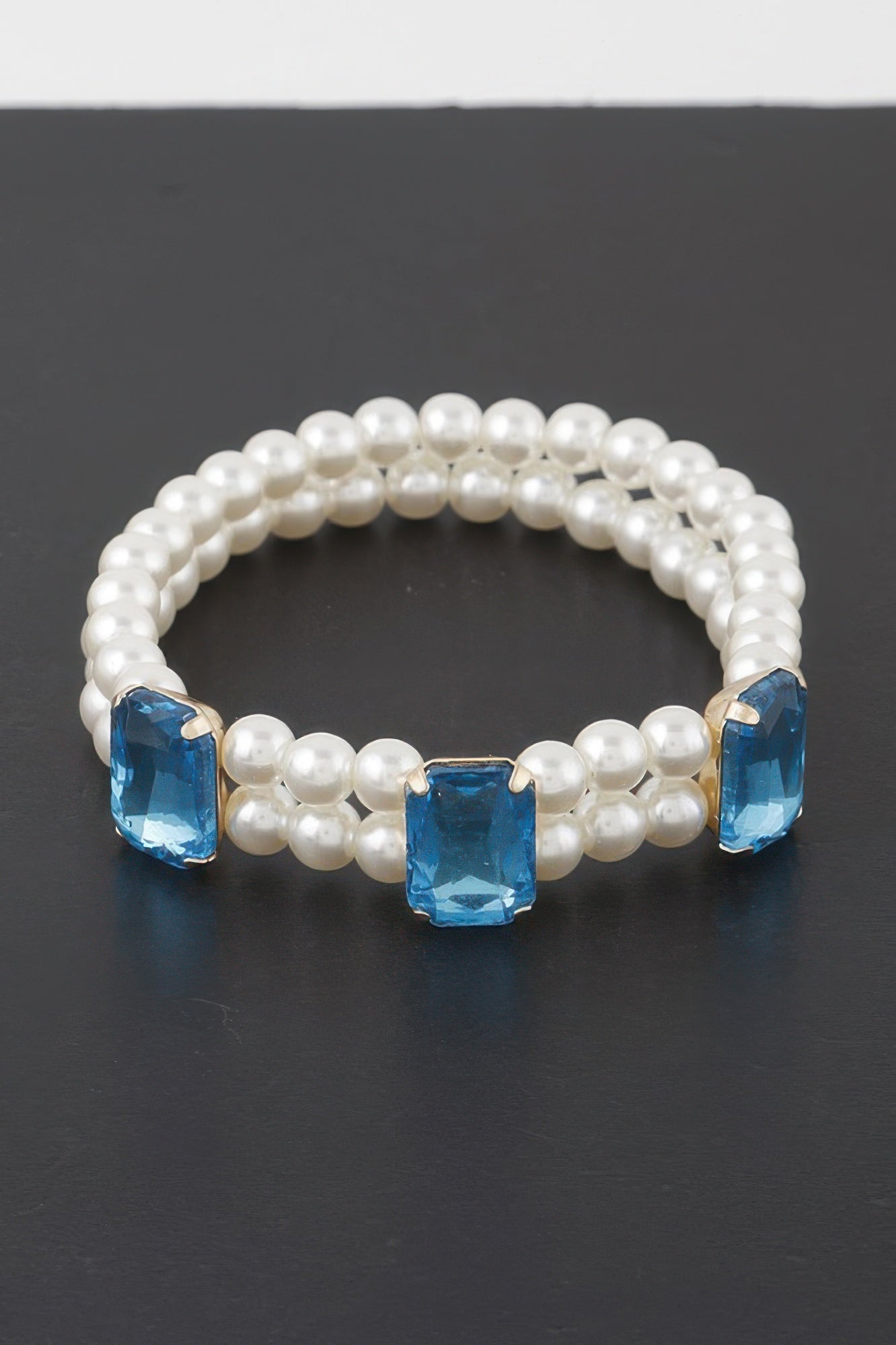 Double Beaded Rhinestone Bracelet