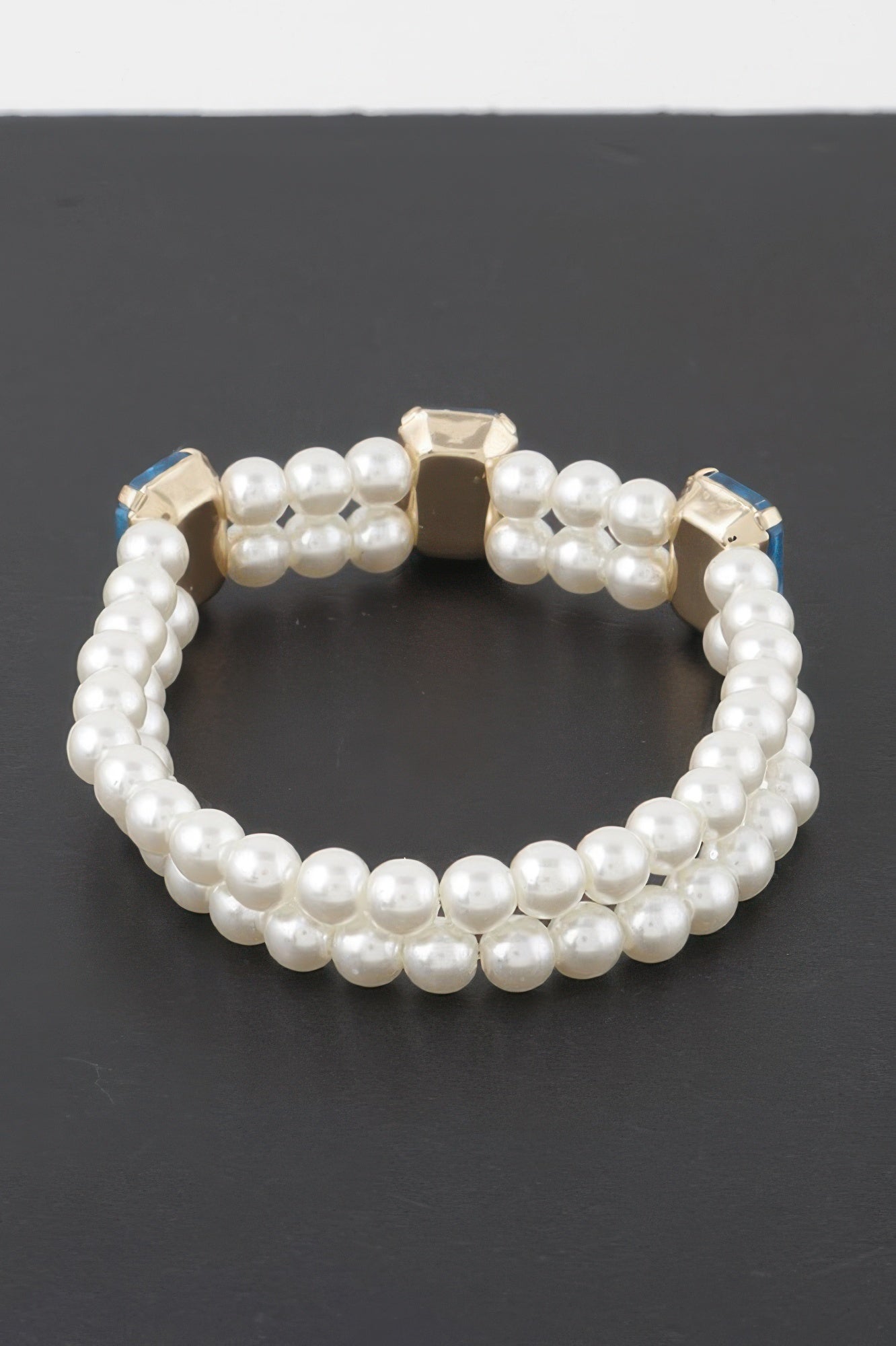 Double Beaded Rhinestone Bracelet