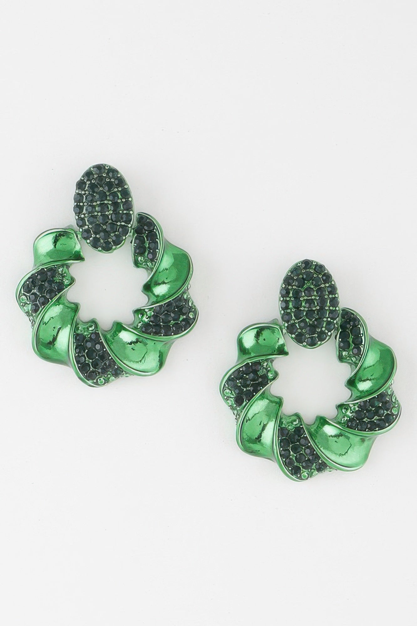 Twisted Jewel Wreath Earrings