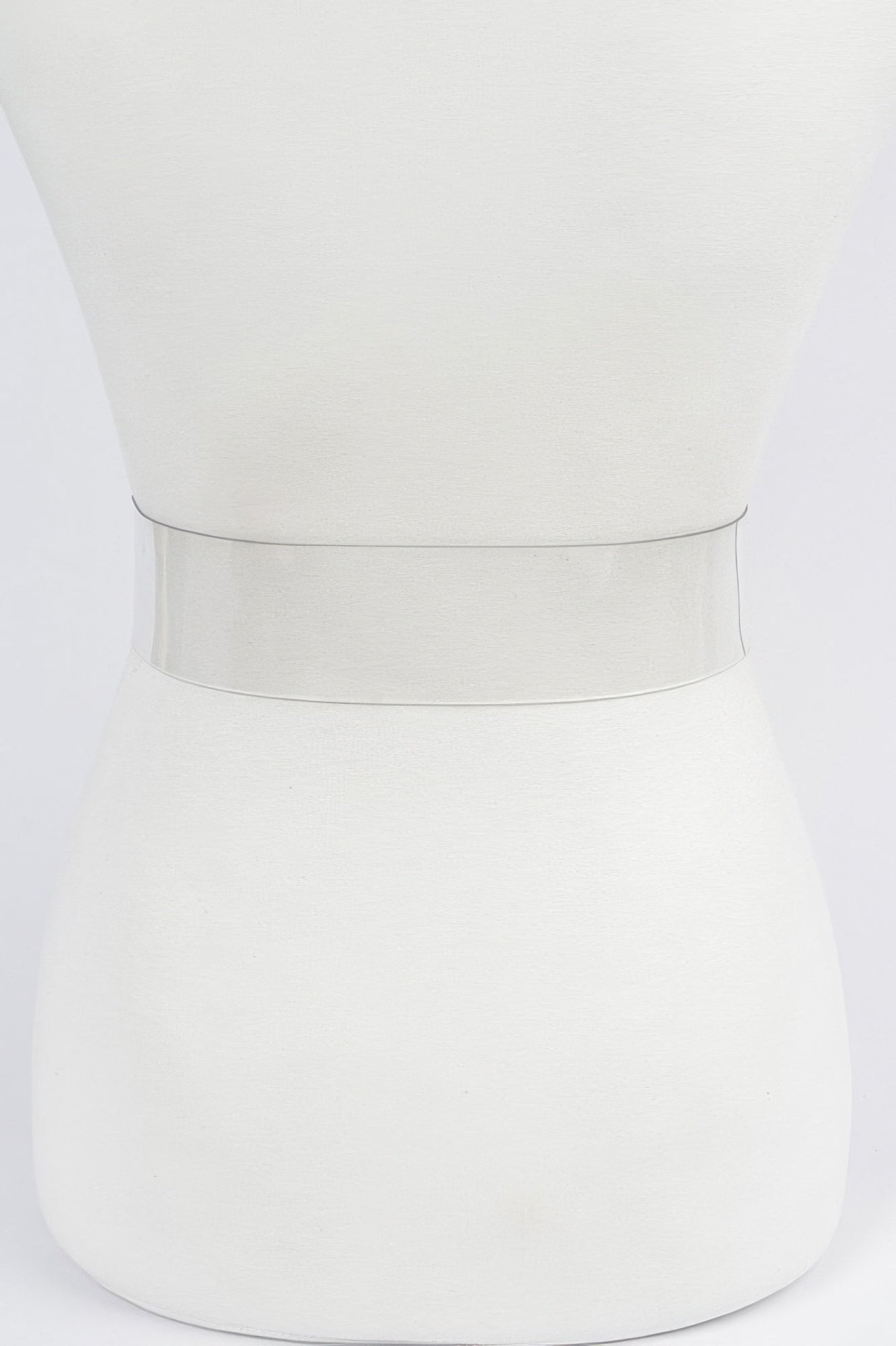 Beaded Square Buckle Transparent Plus Size Belt