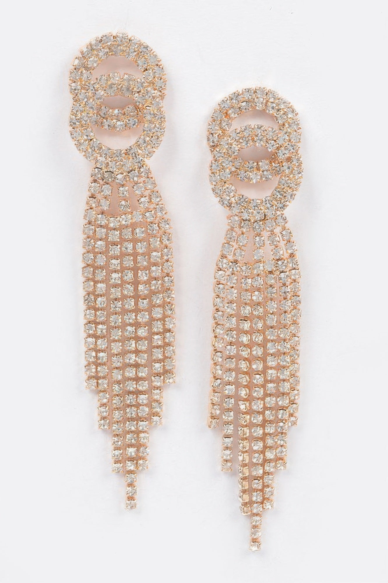 Rhinestone Fringe Earring