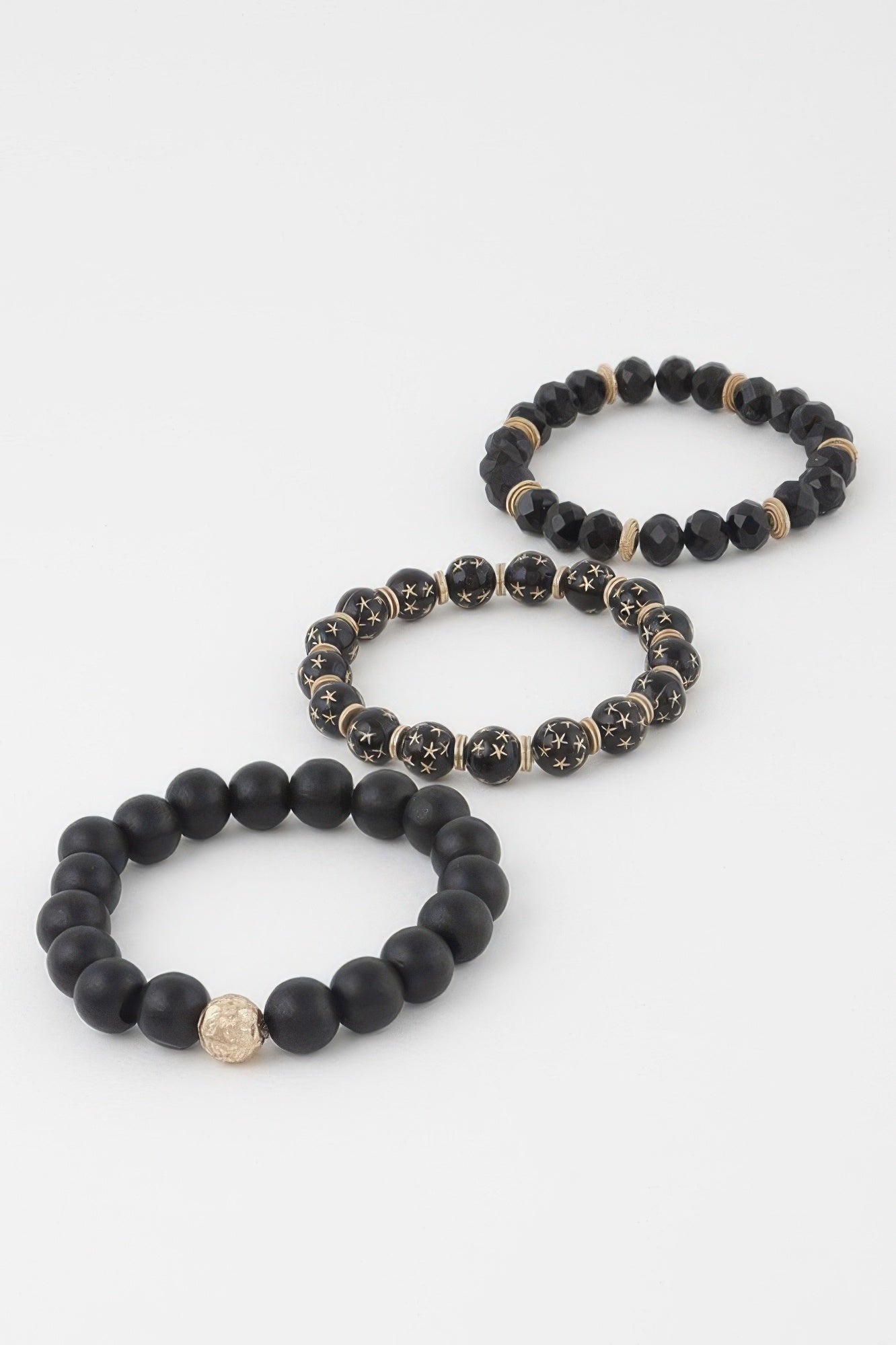 Triple Star Beaded Bracelet