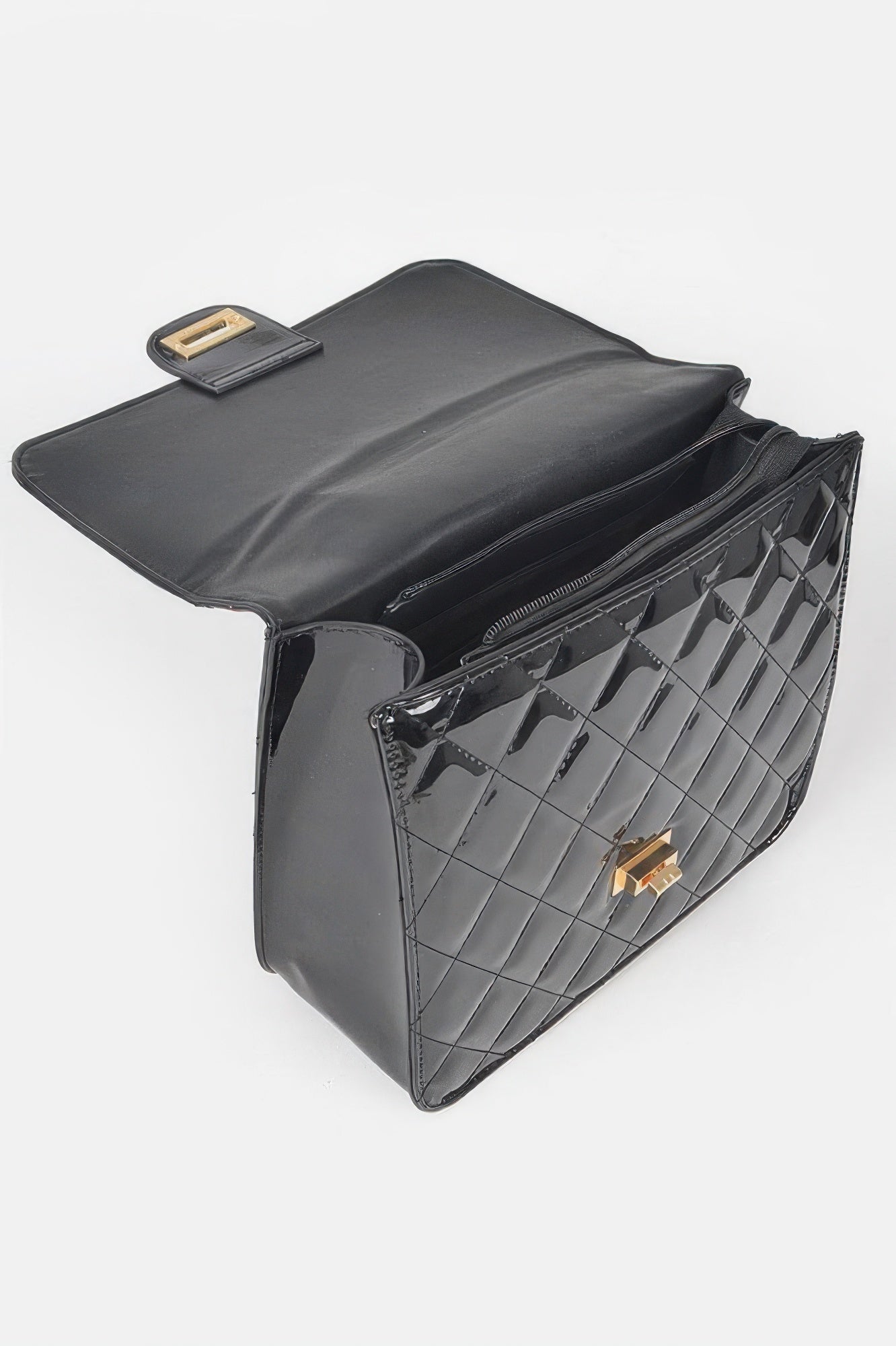 Quilted Enamel Backpack
