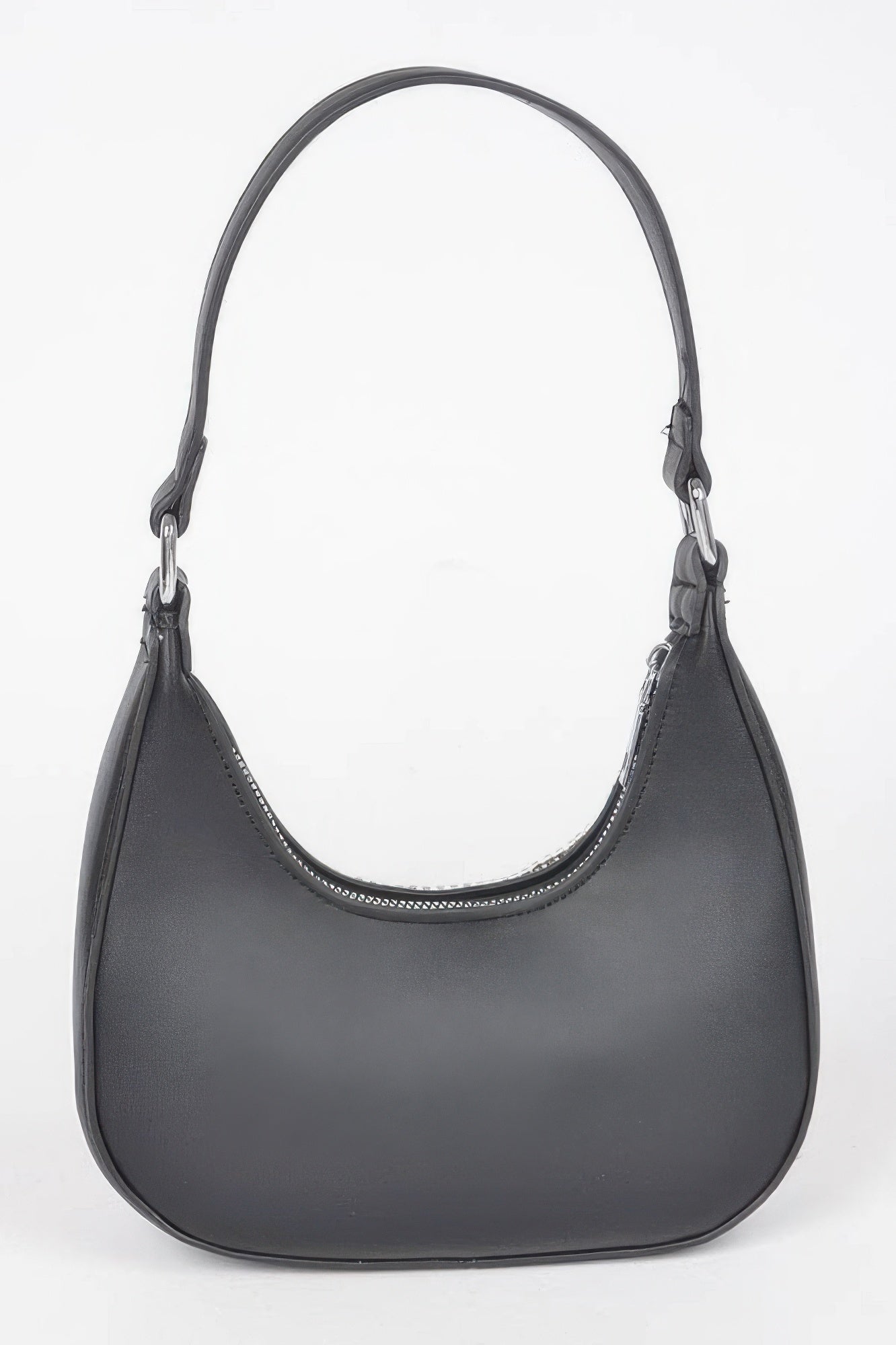 Hot Fix Stones Rhinestones Fringe Hobo Bag