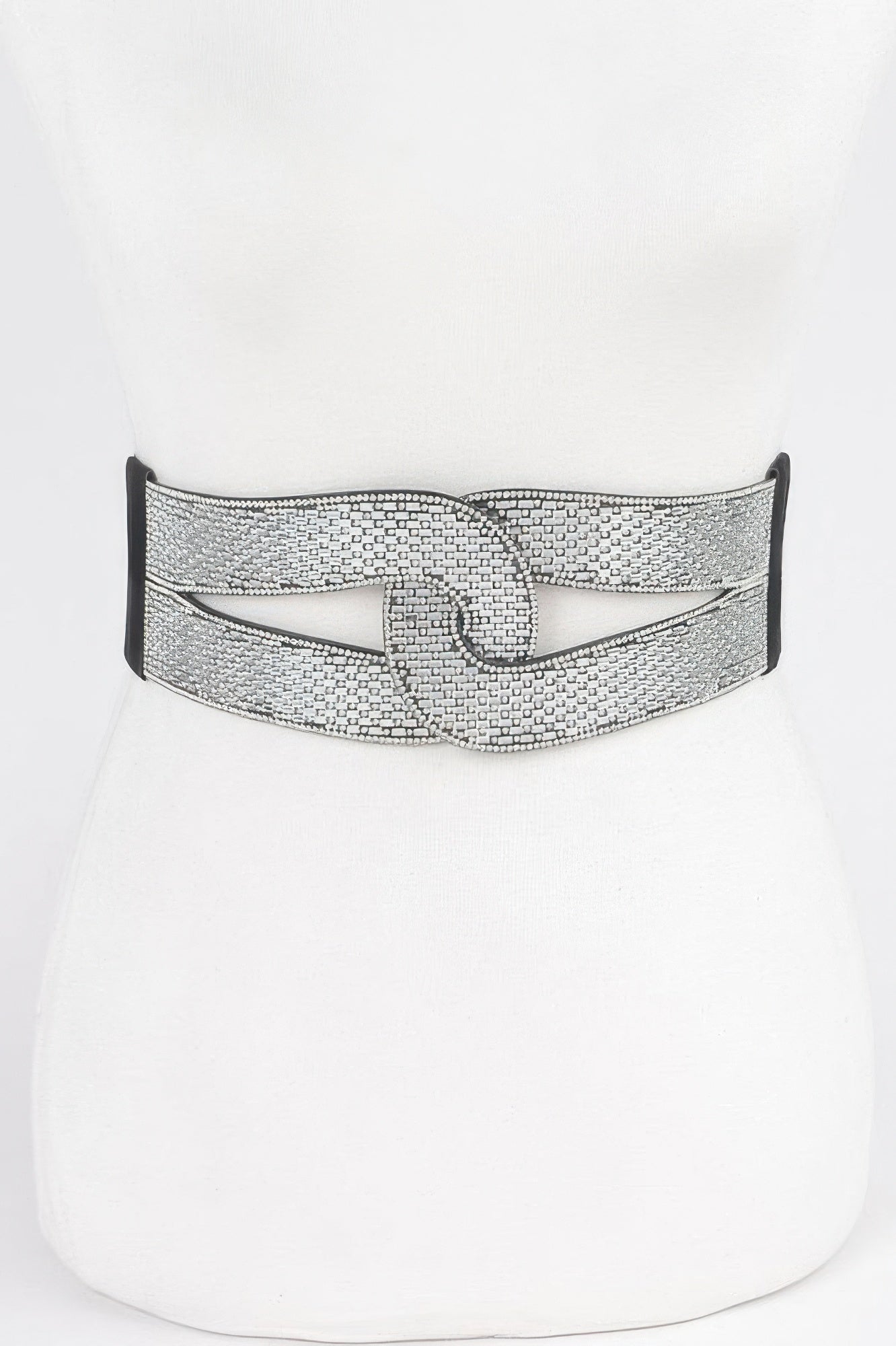 Rhinestone Plus Size Elastic Belt
