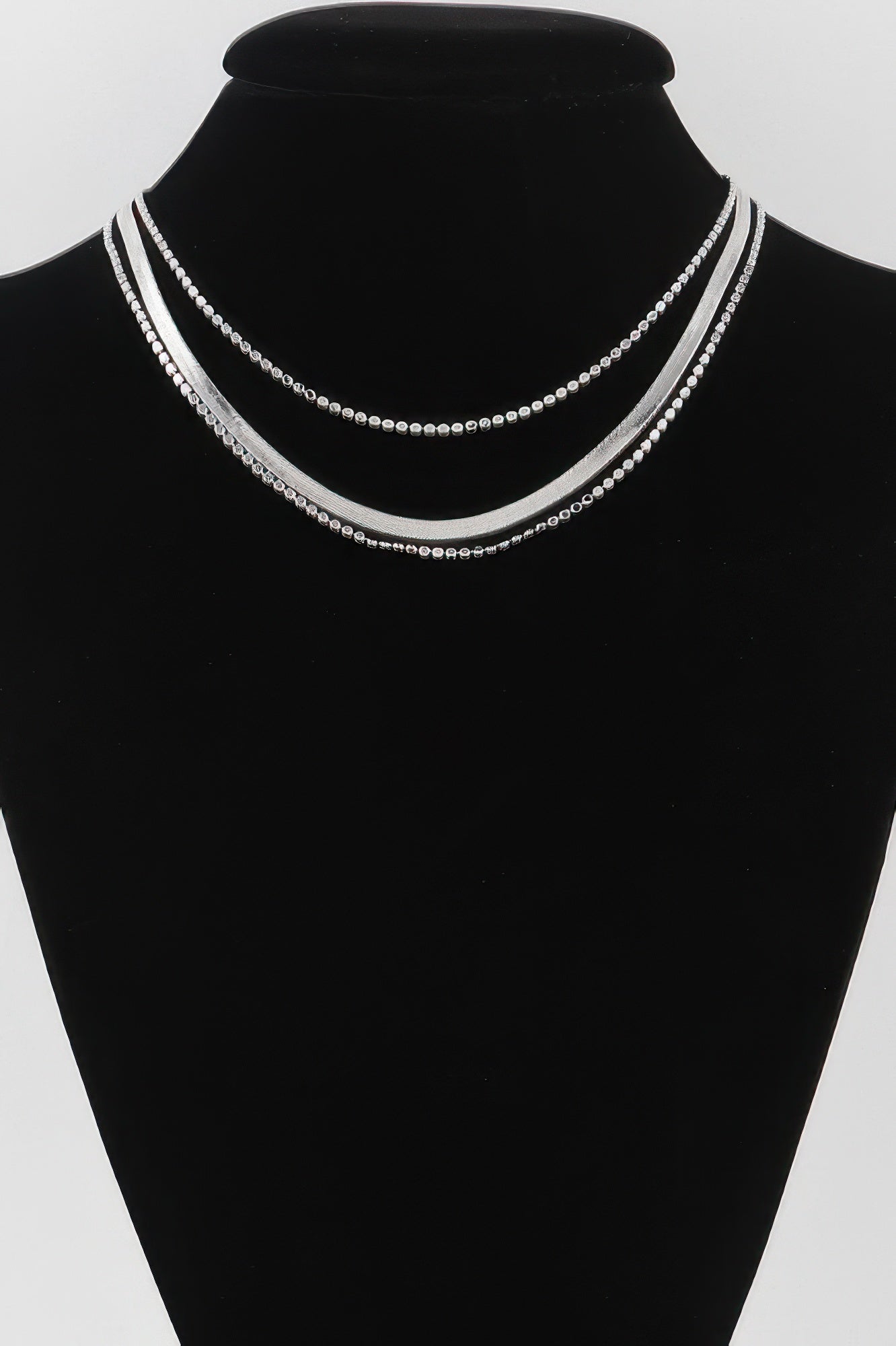 Triple Snake Chain Necklace