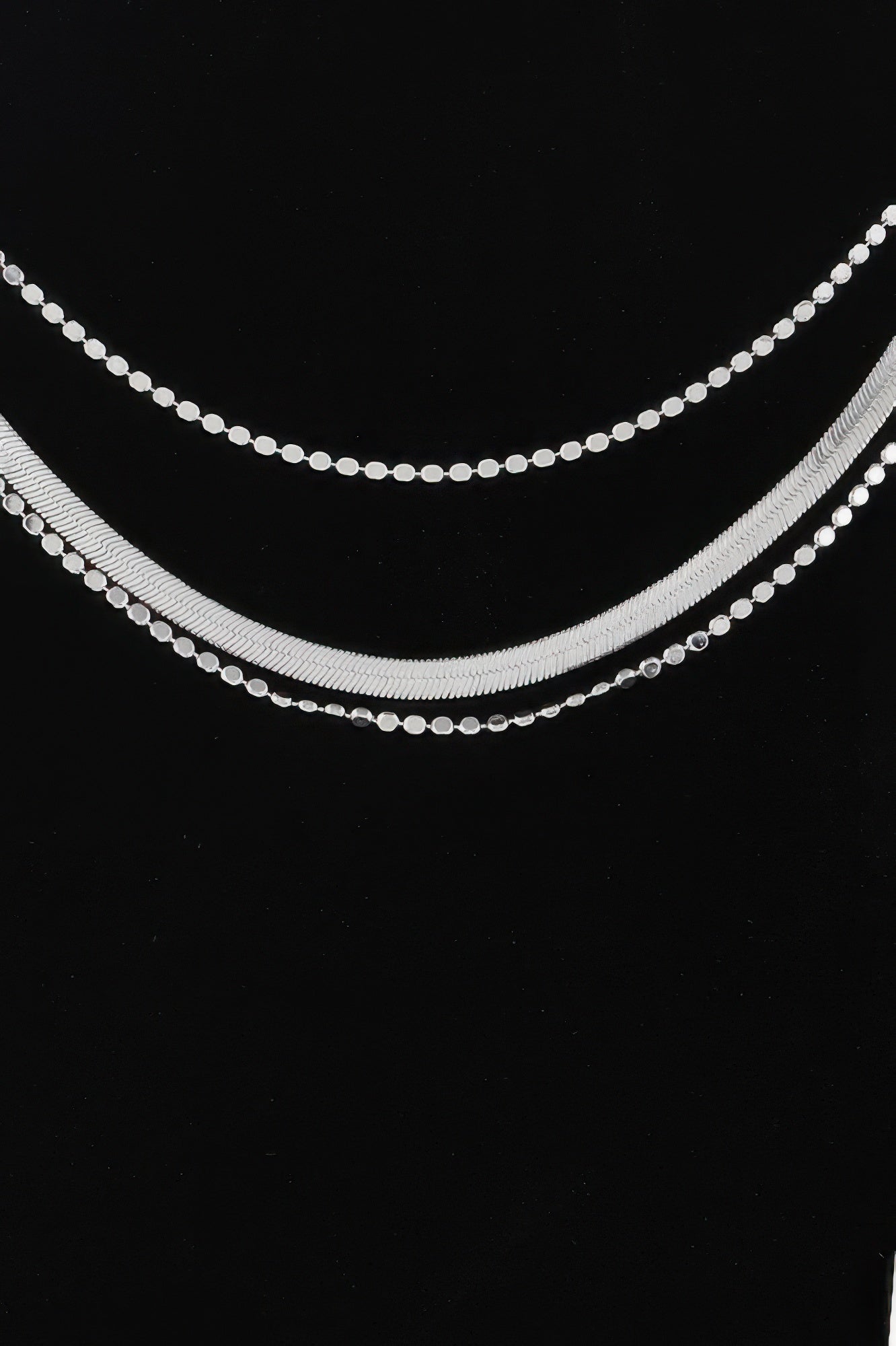 Triple Snake Chain Necklace