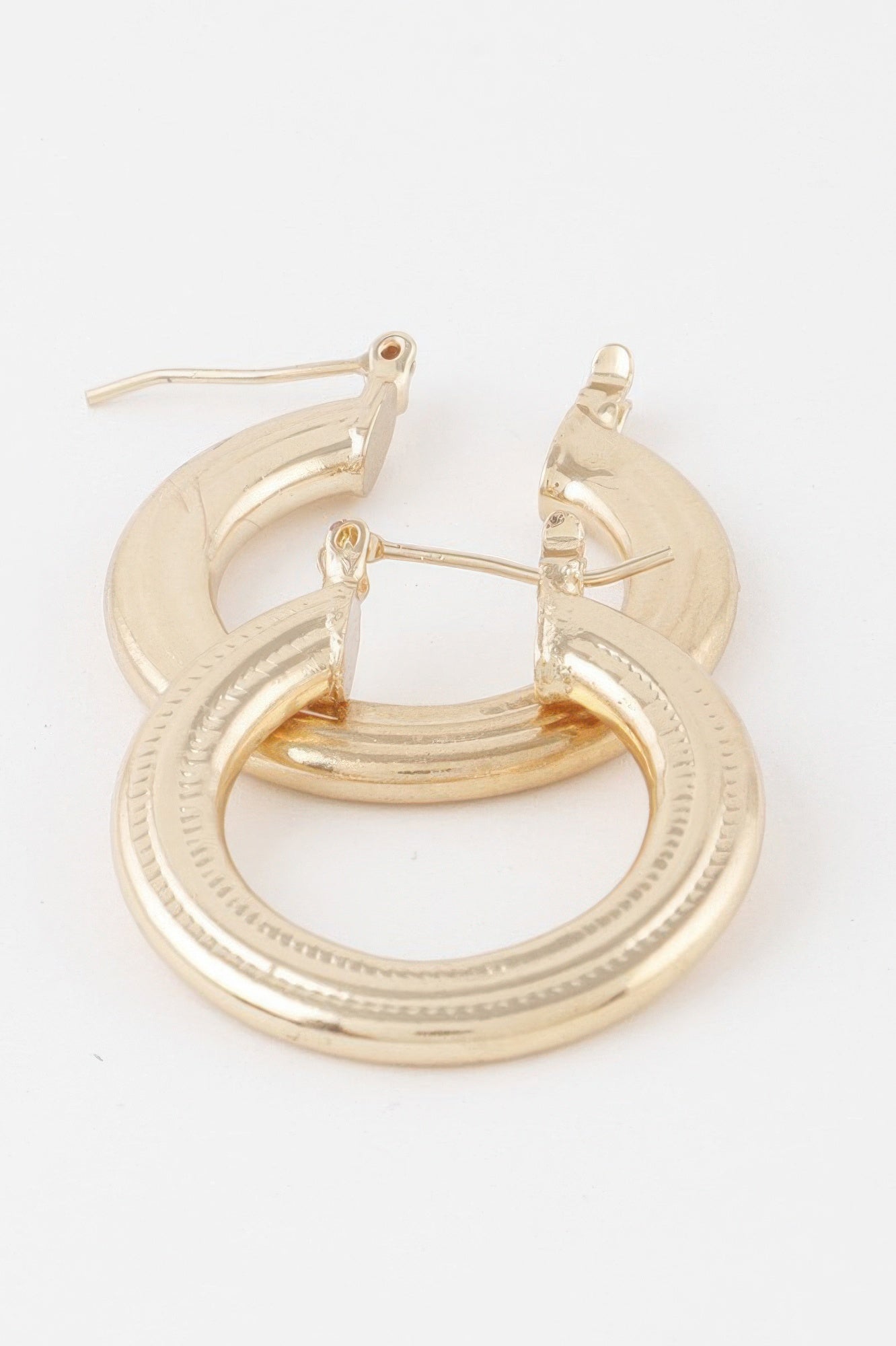 Minimal Flat Hoop Earrings