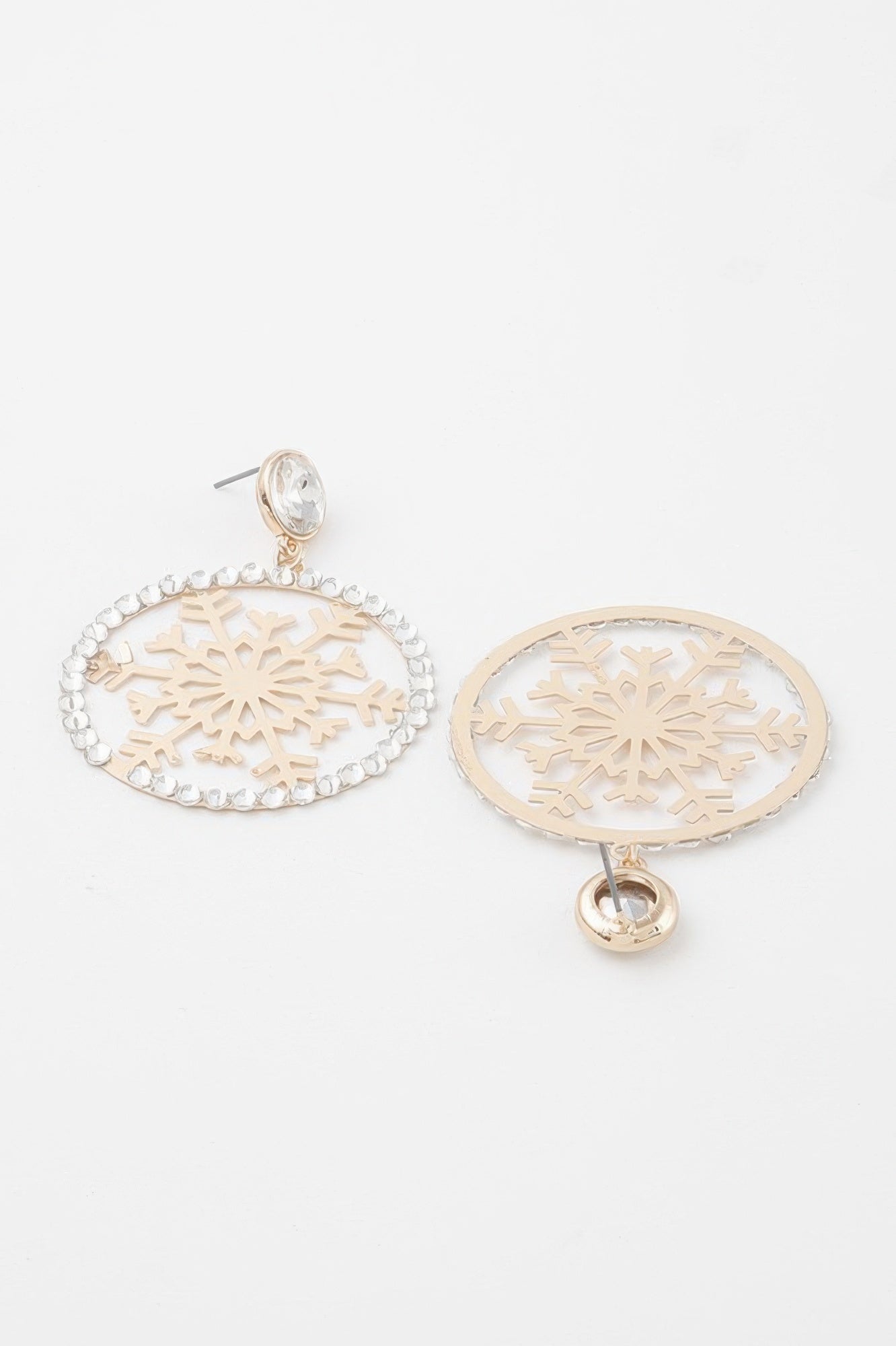 Jeweled Snowflake Earrings