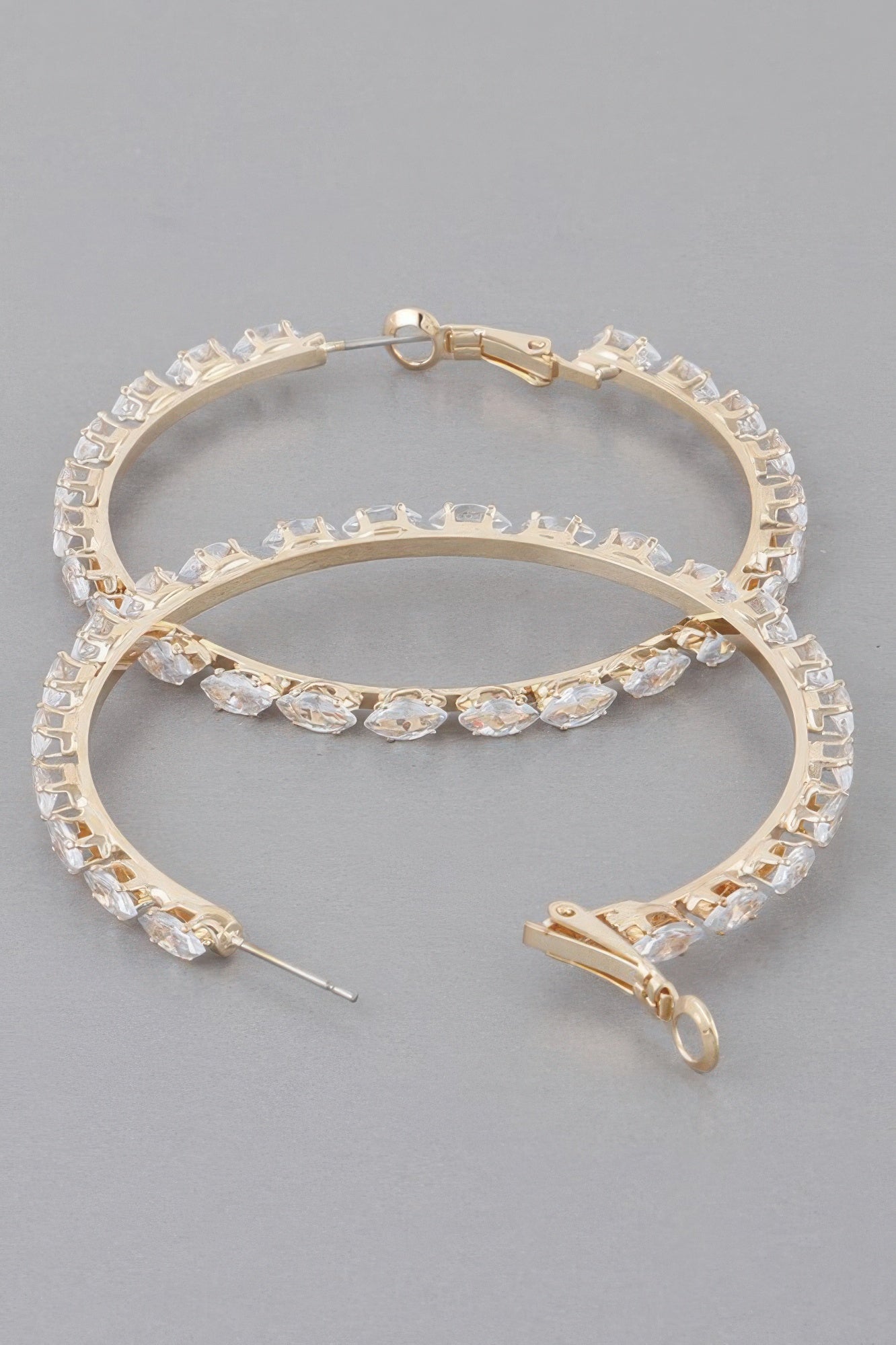 Petite Jeweled Hoop Earrings