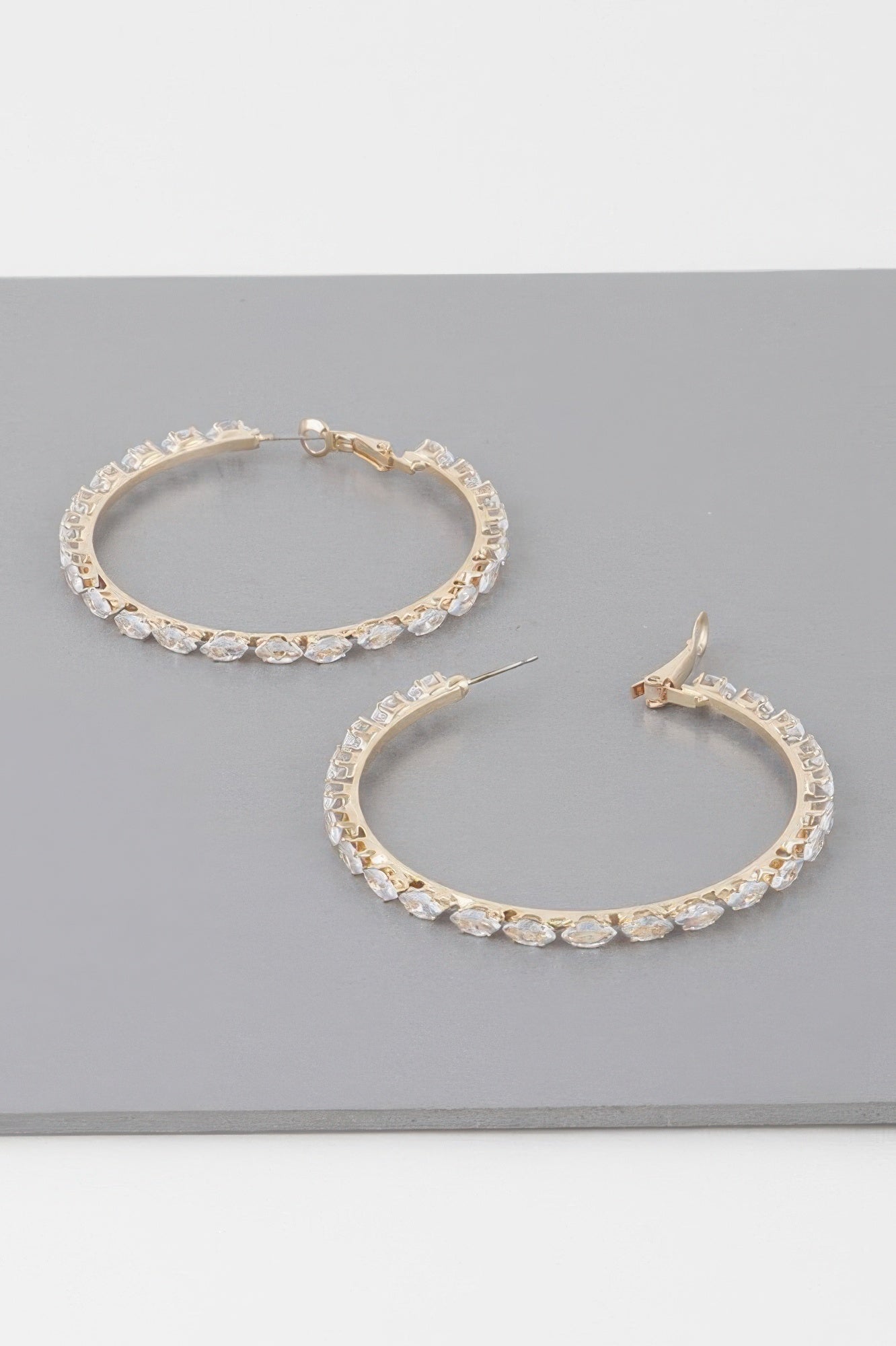 Petite Jeweled Hoop Earrings