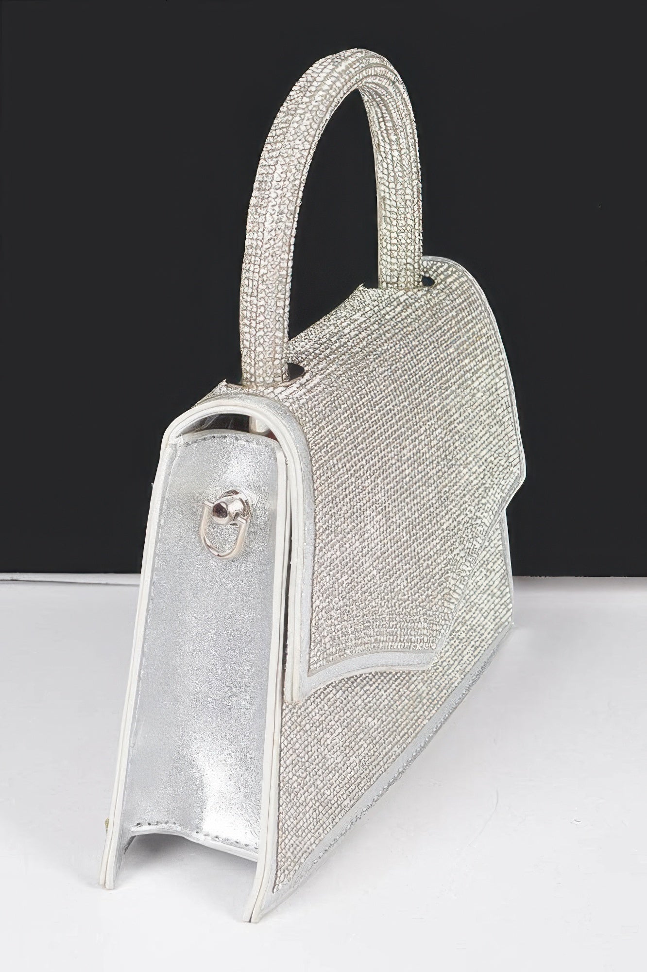 Rhinestone Top Handle Clutch
