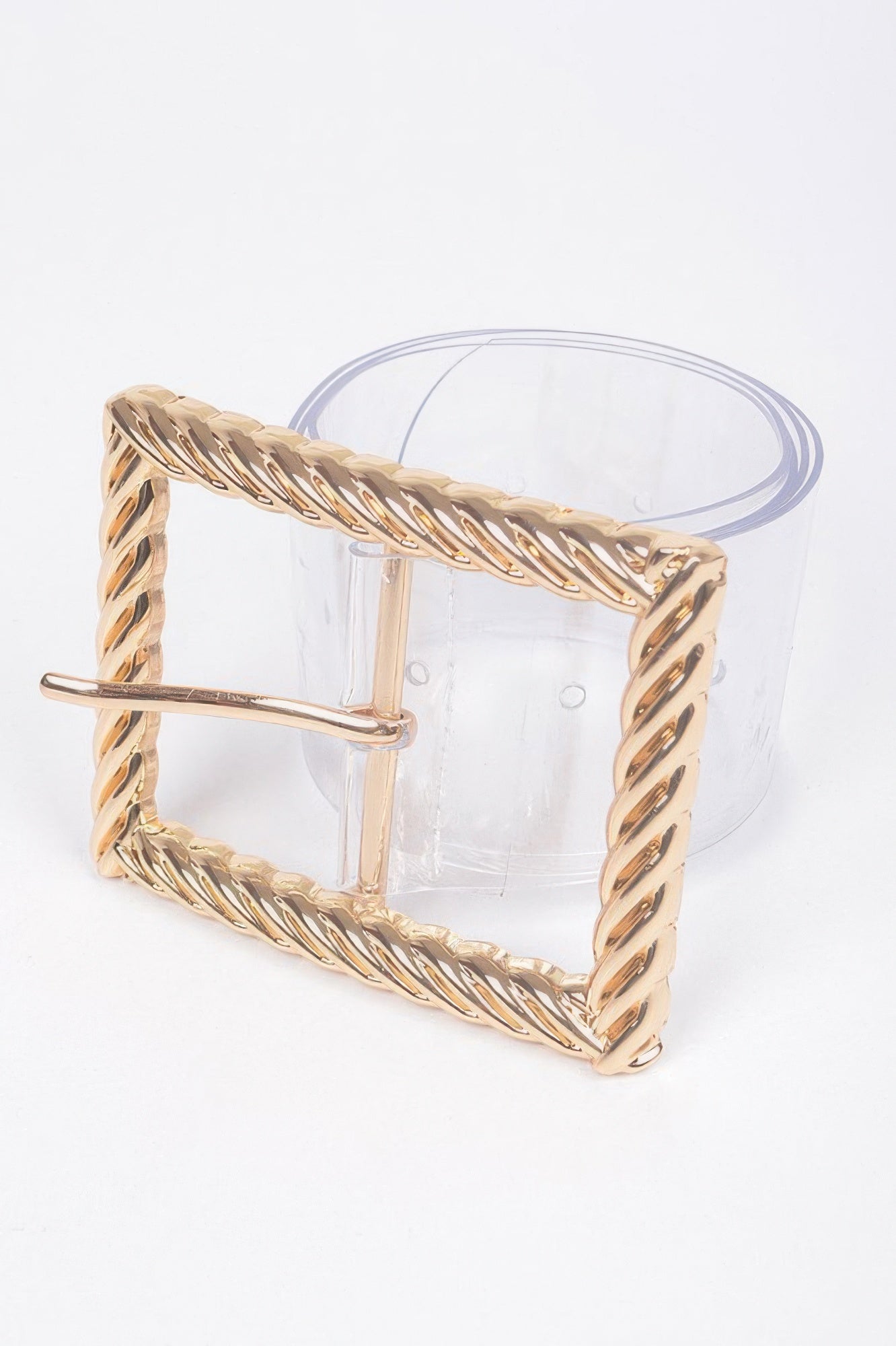 Transparent Metal Buckle Belt