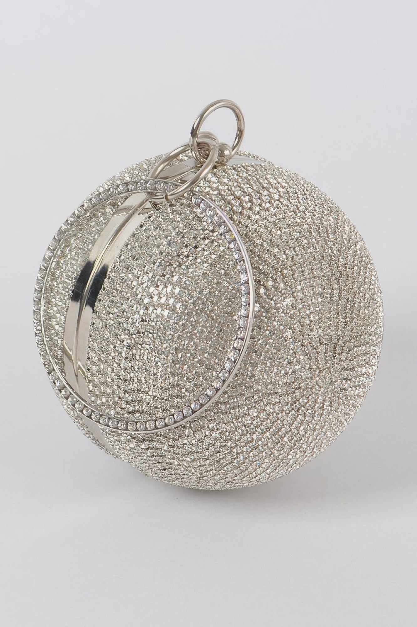 Rhinestone Ball Clutch