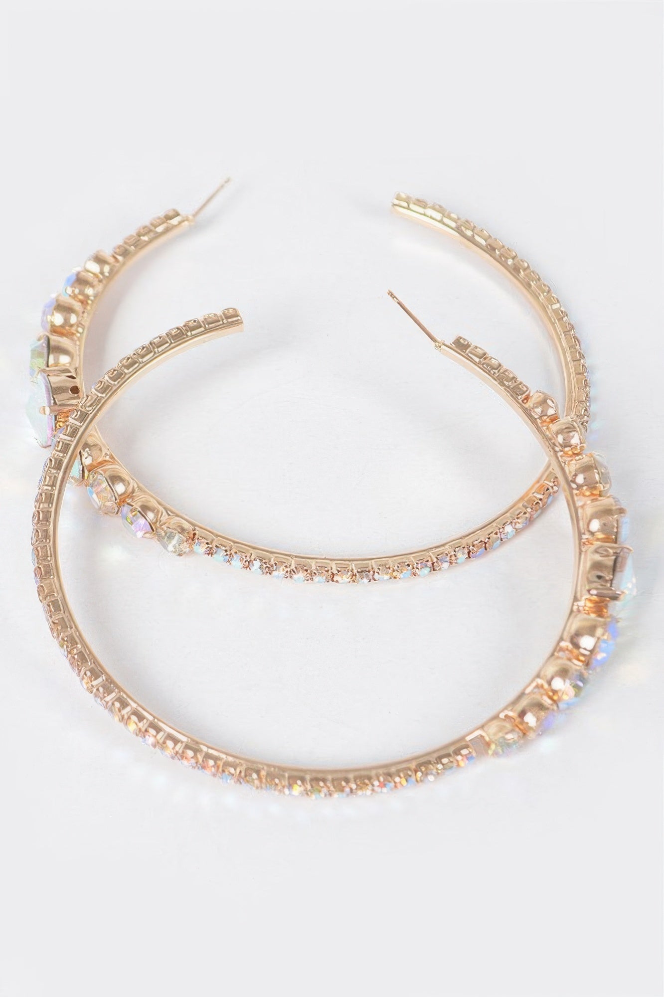 Rhinestone Hoop Earring