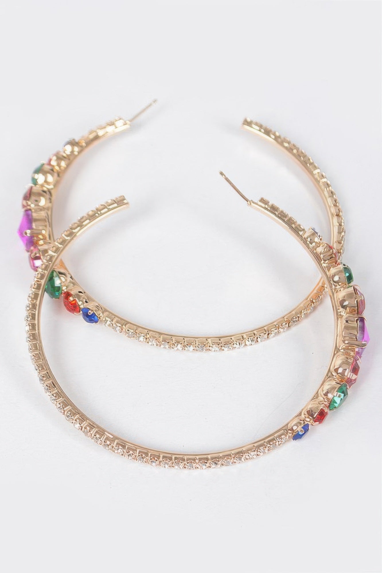 Rhinestone Hoop Earring