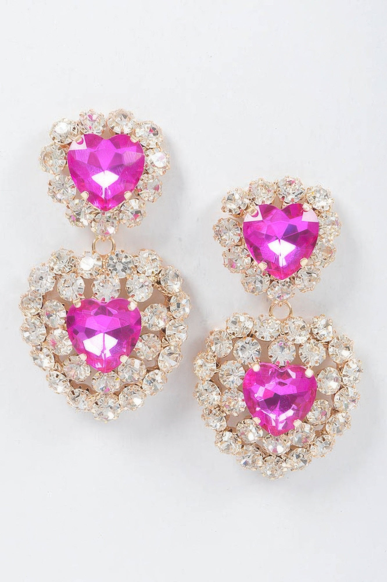 Heart Shape Stone Earring