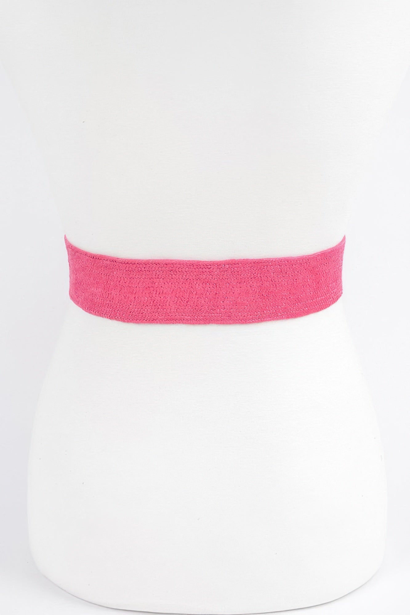 Faux Straw Elastic Belt