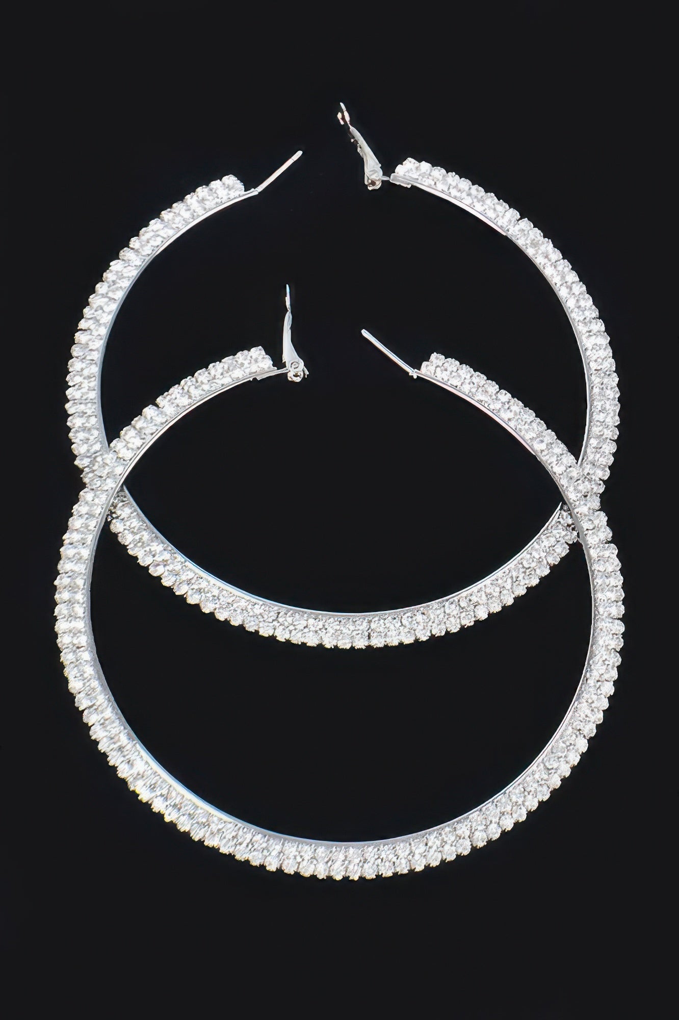 Rhinstone Hoop Earring
