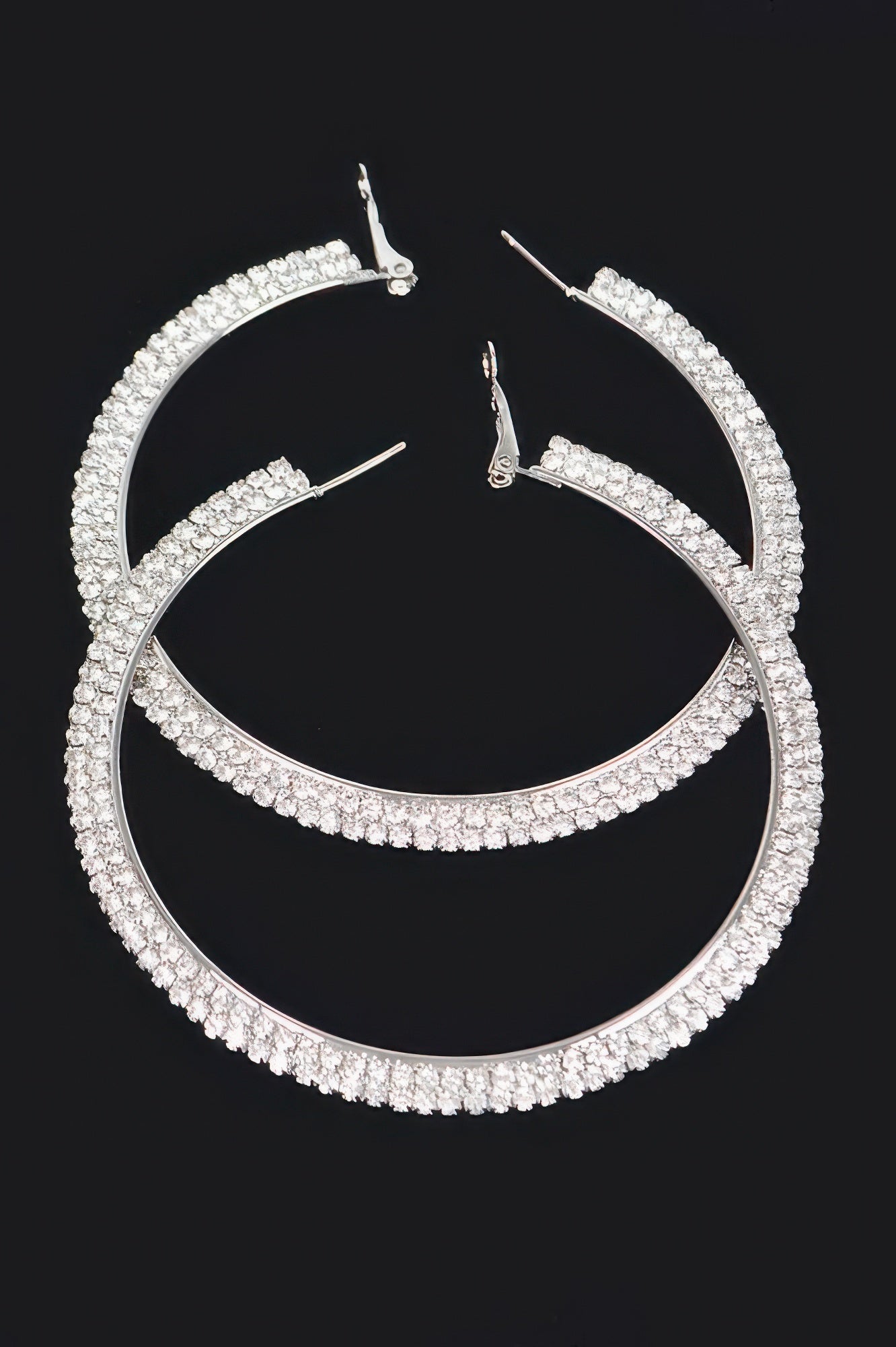 Rhinestone Hoop Earring
