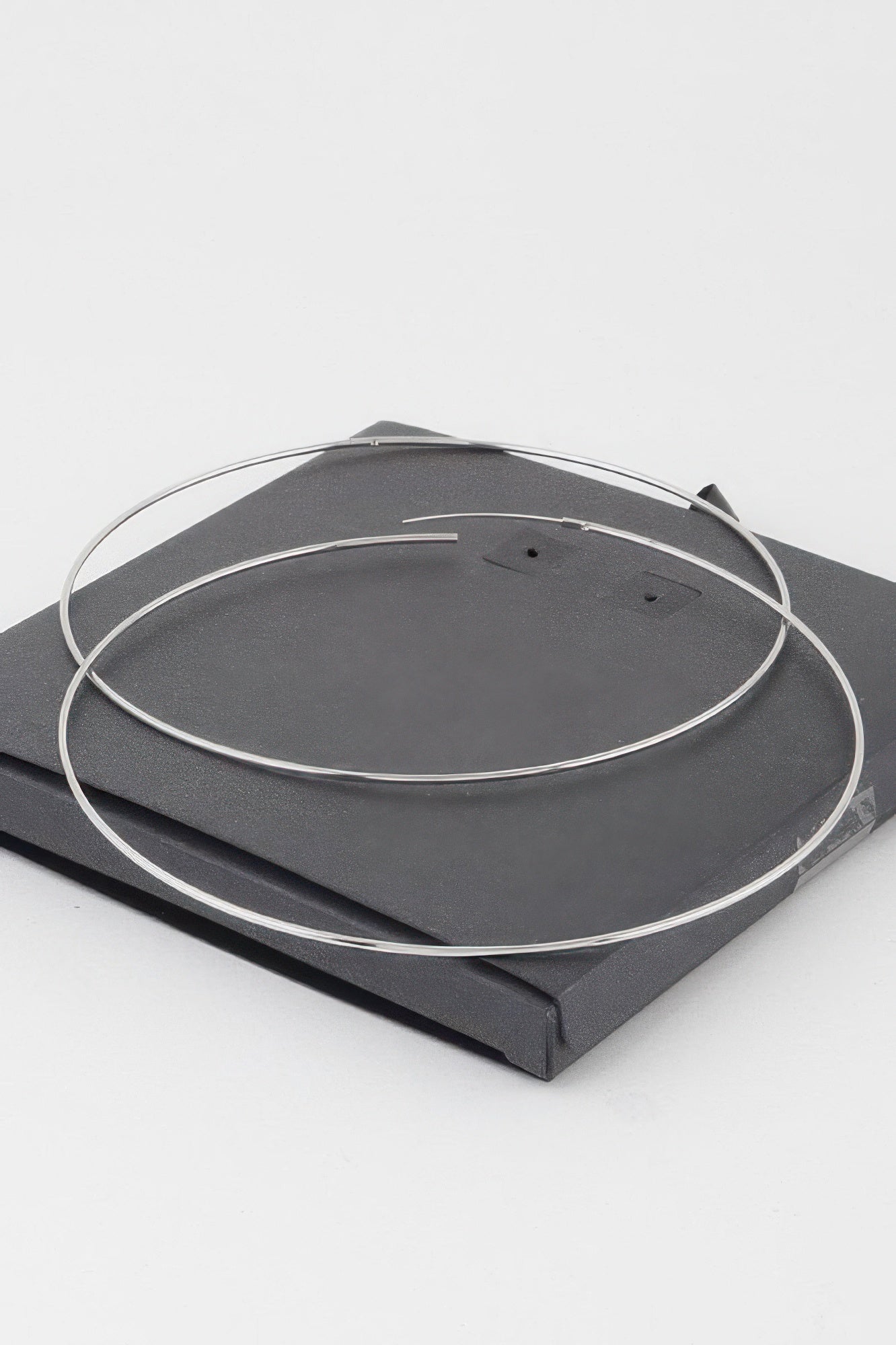 Wide Metal Hoop Earrings