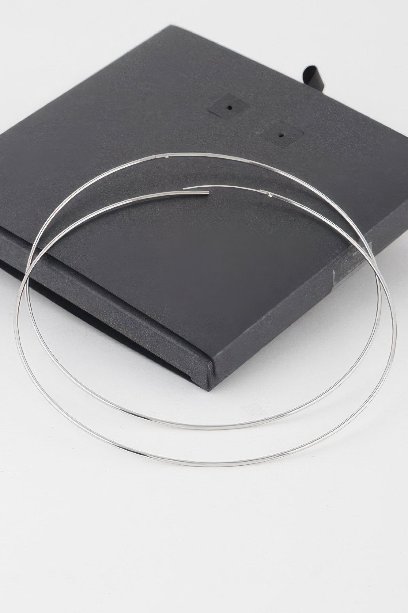 Wide Metal Hoop Earrings