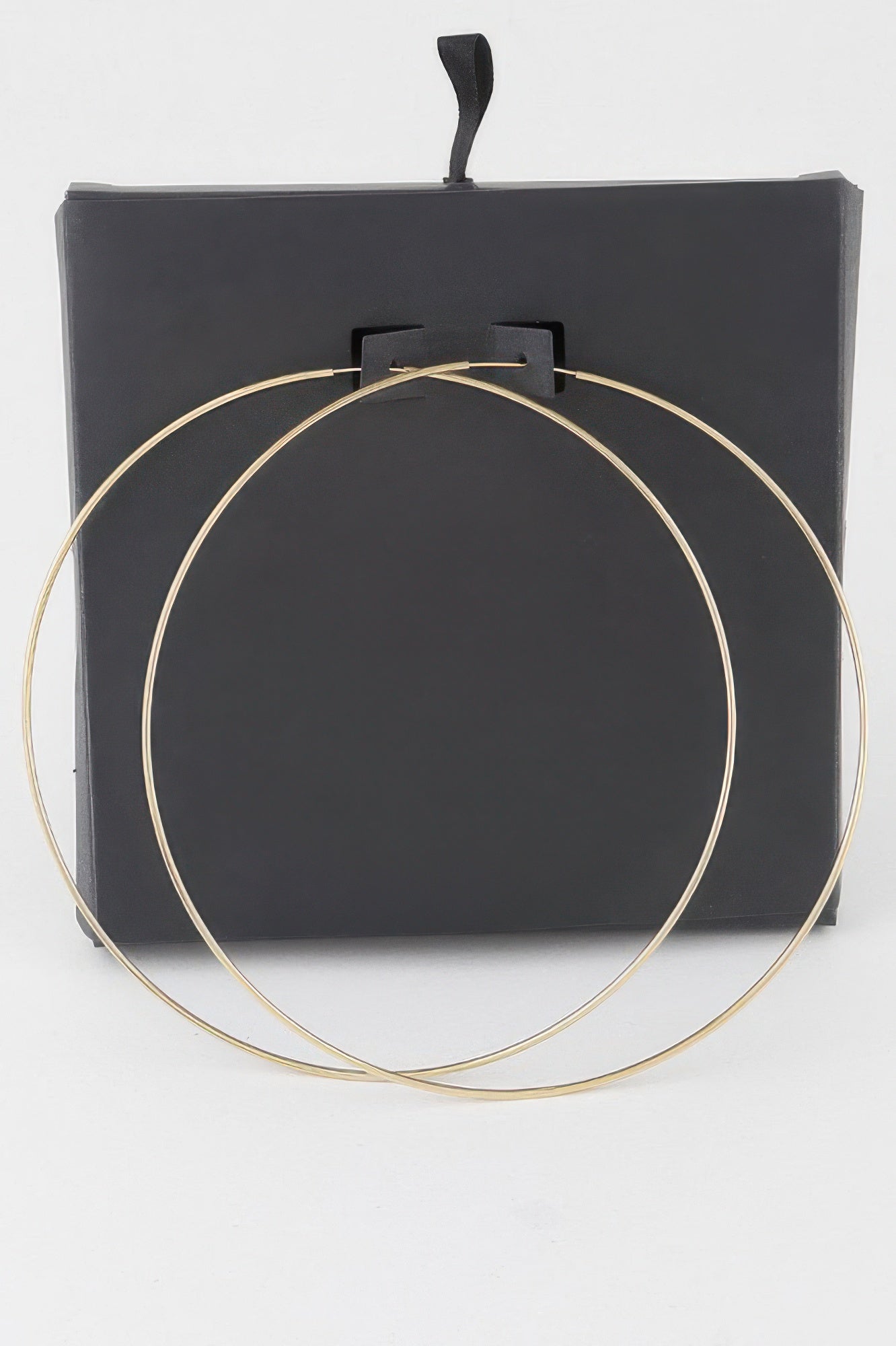 Wide Metal Hoop Earrings